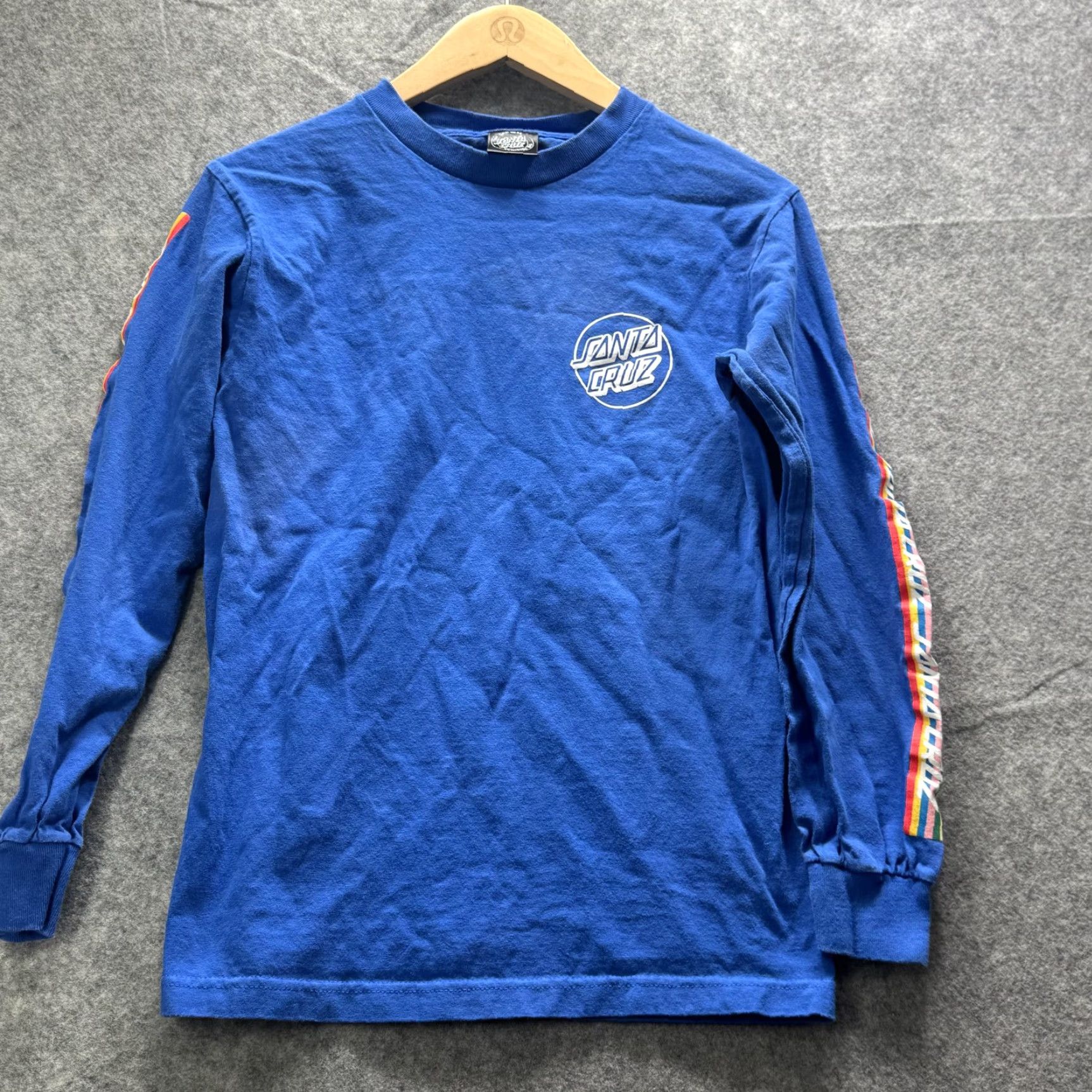 Vintage Santa Cruz Shirt Mens Small Blue Long Sleeve Logo Graphic Tee Skateboarding Size US S / EU 44-46 / 1 - 2 Thumbnail