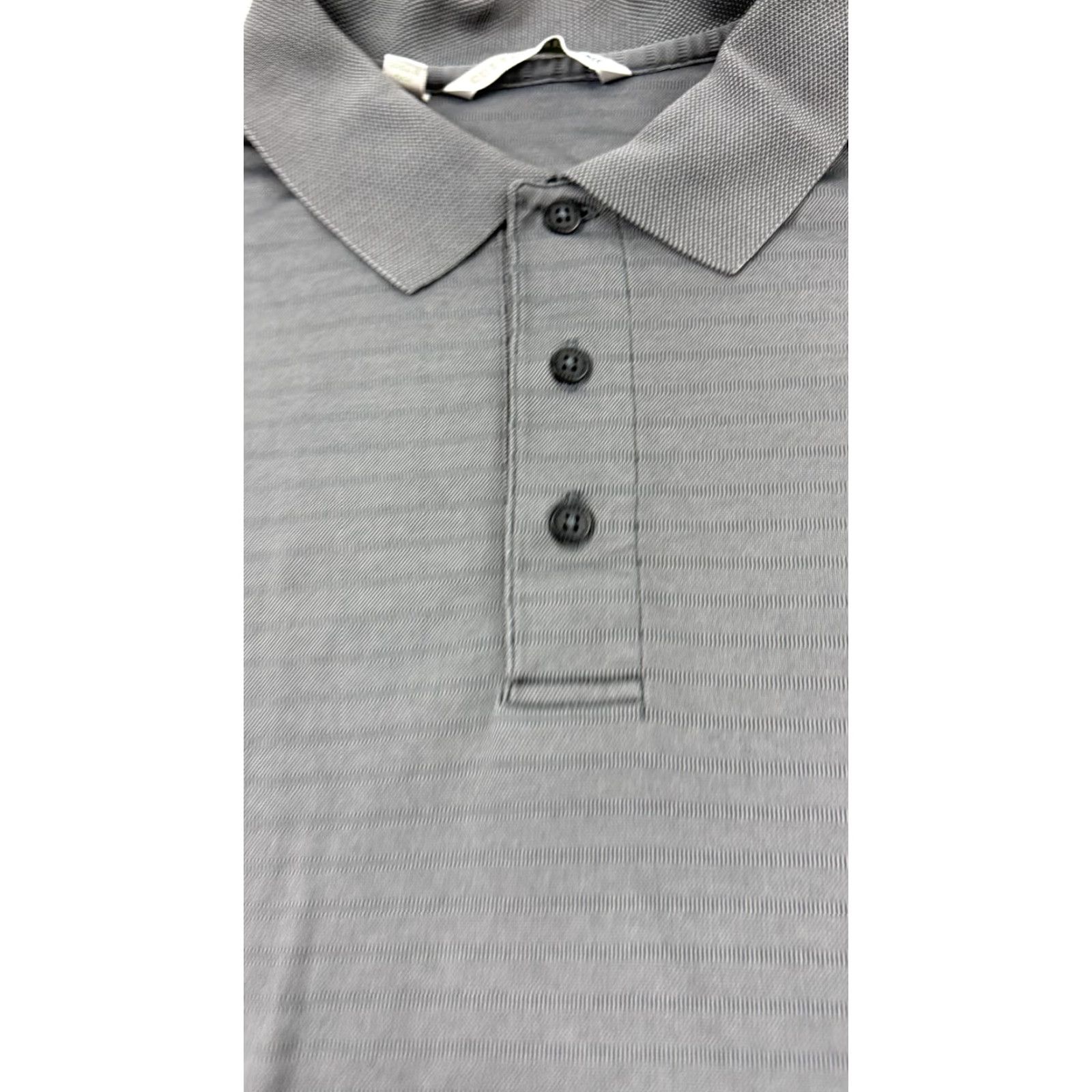 Cutter & Buck Cutter & Buck Polo Shirt Mens L Gray Striped Golf Performance Short Sleeve Shirt Mens Large Gray Striped Polo Size US L / EU 52-54 / 3 - 2 Thumbnail