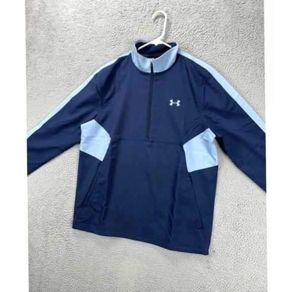 Under Armour Under Armour Jacket Mens M Storm Windstrike Blue Golf Pullover Zip 1/4 NEW A3 Size US M / EU 48-50 / 2 - 6 Thumbnail