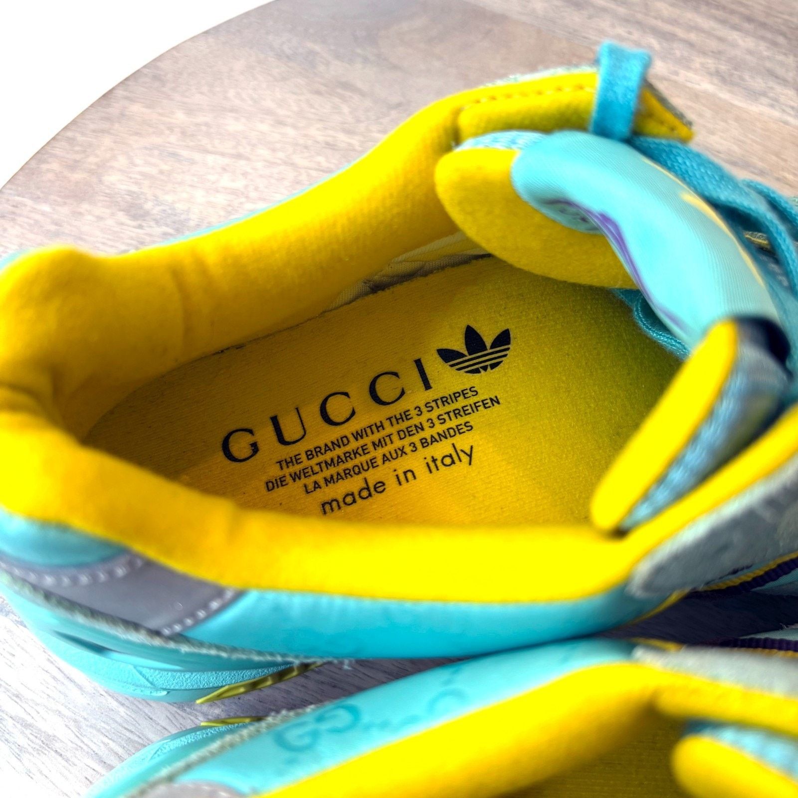 Adidas Gucci Adidas ZX 8000 Aqua Monogram Athletic Sneakers Sz 6.5 Size US 6.5 / IT 36.5 - 13 Thumbnail