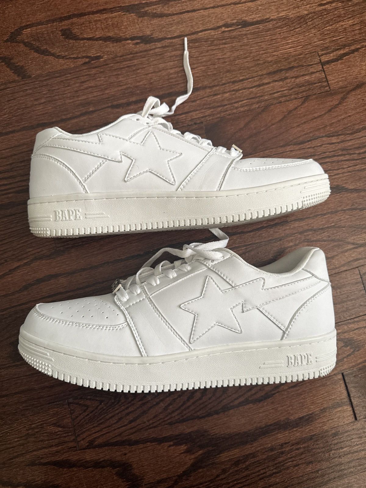image of Bapesta Lows Shoes in White, Men's (Size 13)