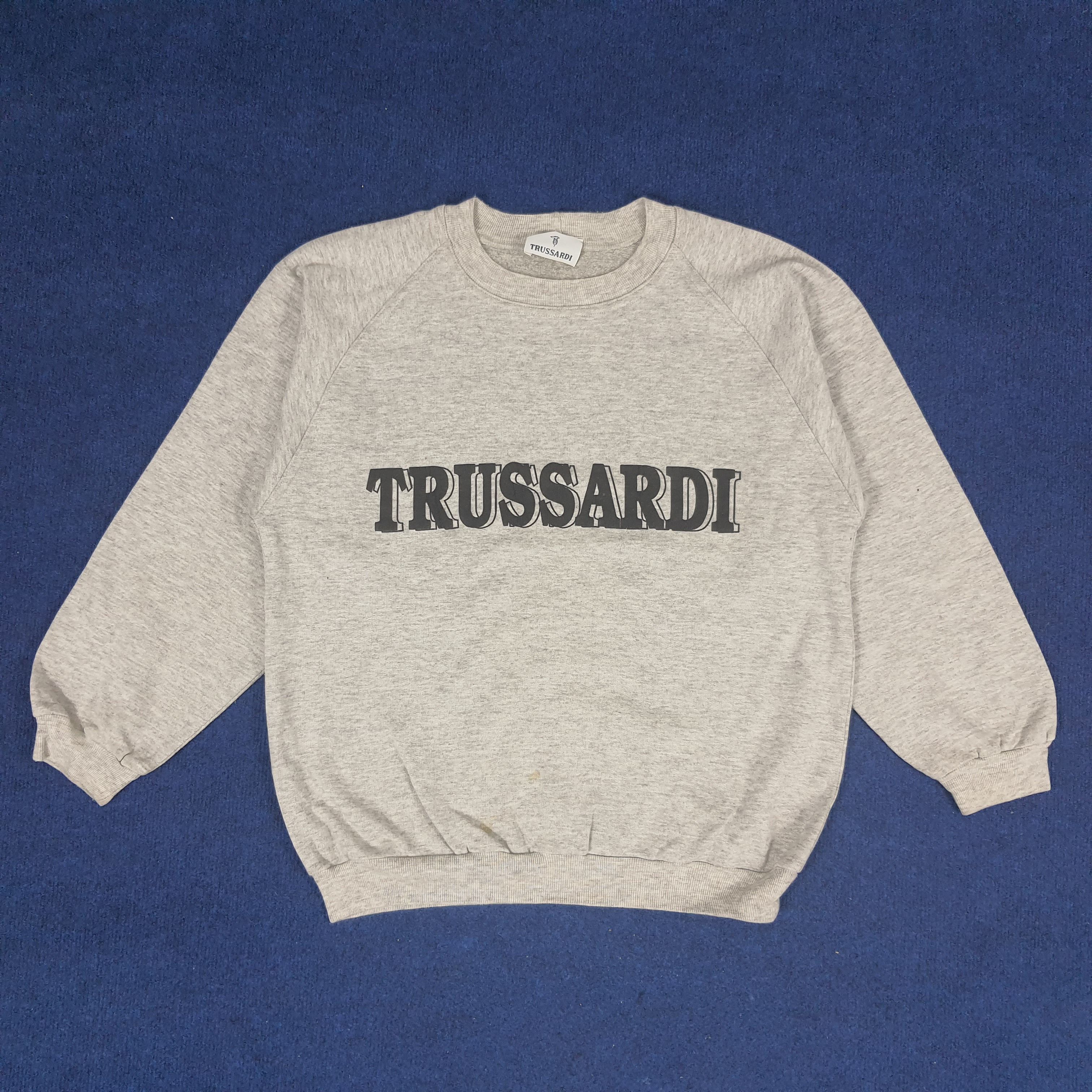 Trussardi × Vintage Vintage Trussardi Spell Out Italian Designer Sweatshirt Size US M / EU 48-50 / 2 - 1 Thumbnail