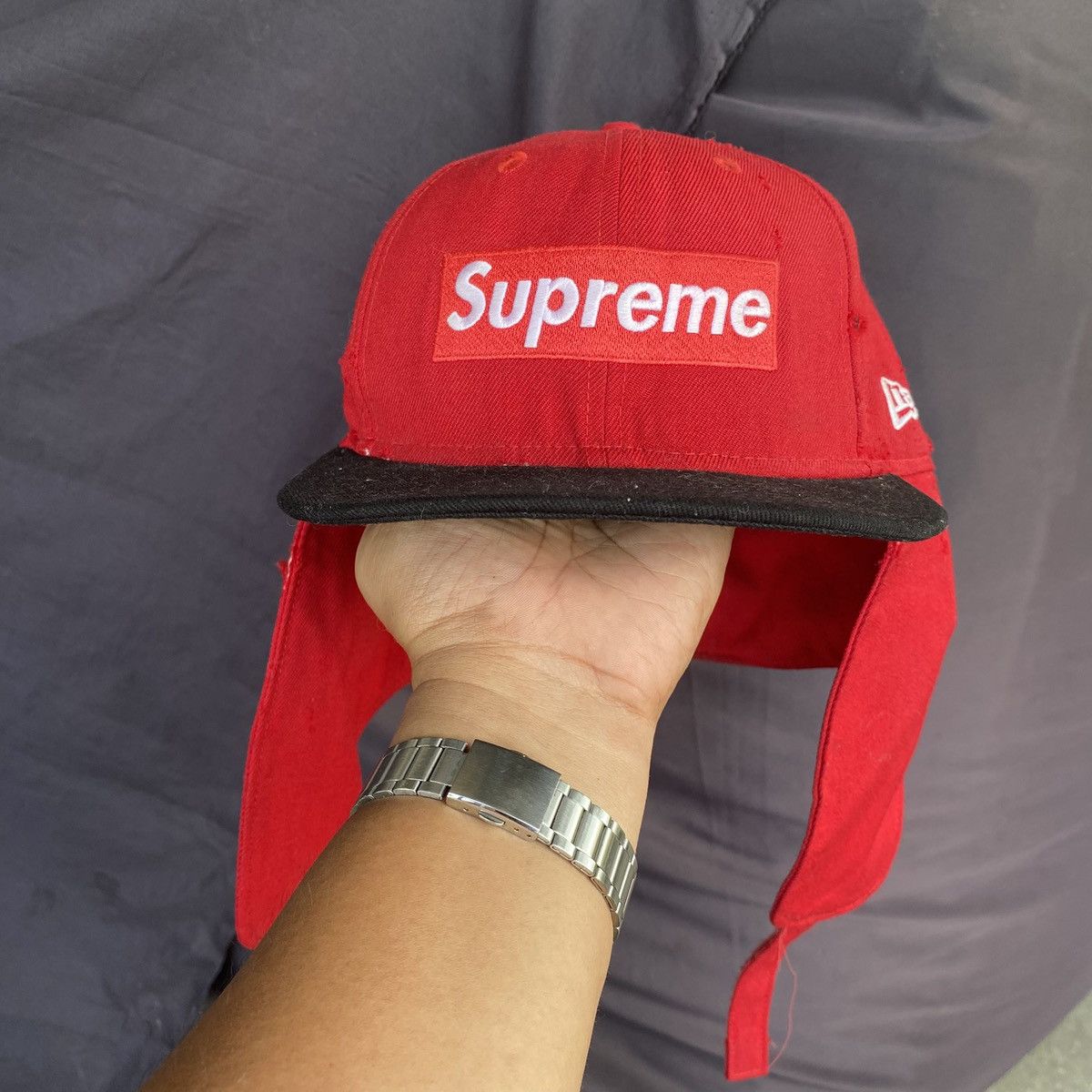 Supreme New era Supreme vintage 2008 box logo windstopper earflap Size 38 - 1 Thumbnail