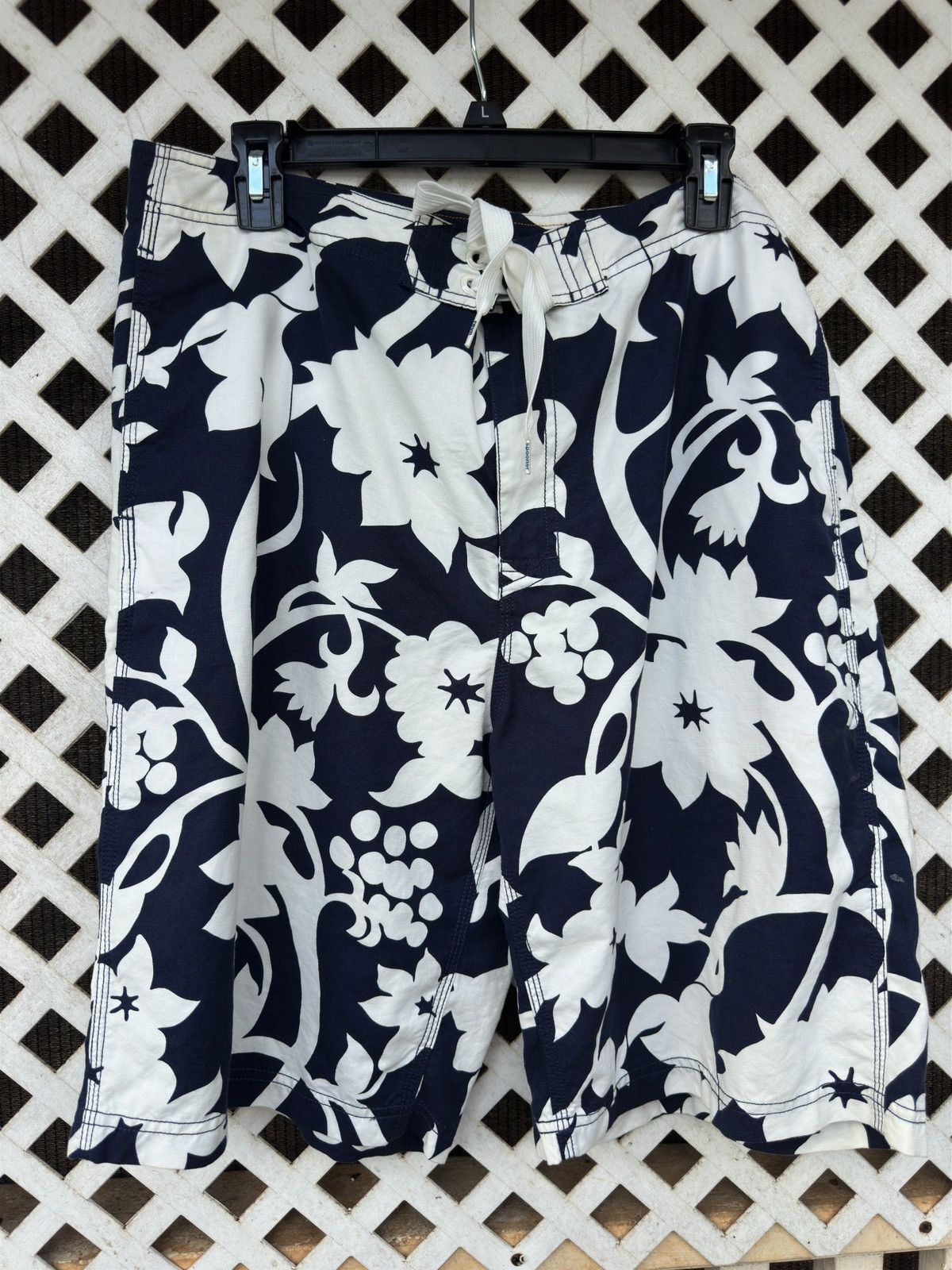 Reyn Spooner Reyn Spooner Swimming Shorts Hawaiian Blue/White Men's 36 Size US 36 / EU 52 - 1 Thumbnail