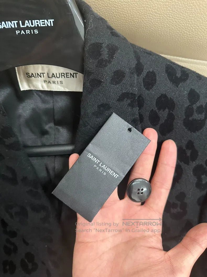 Saint Laurent Paris Saint Laurent Paris Leopard Print Wool Coat Size US S / EU 44-46 / 1 - 7 Thumbnail