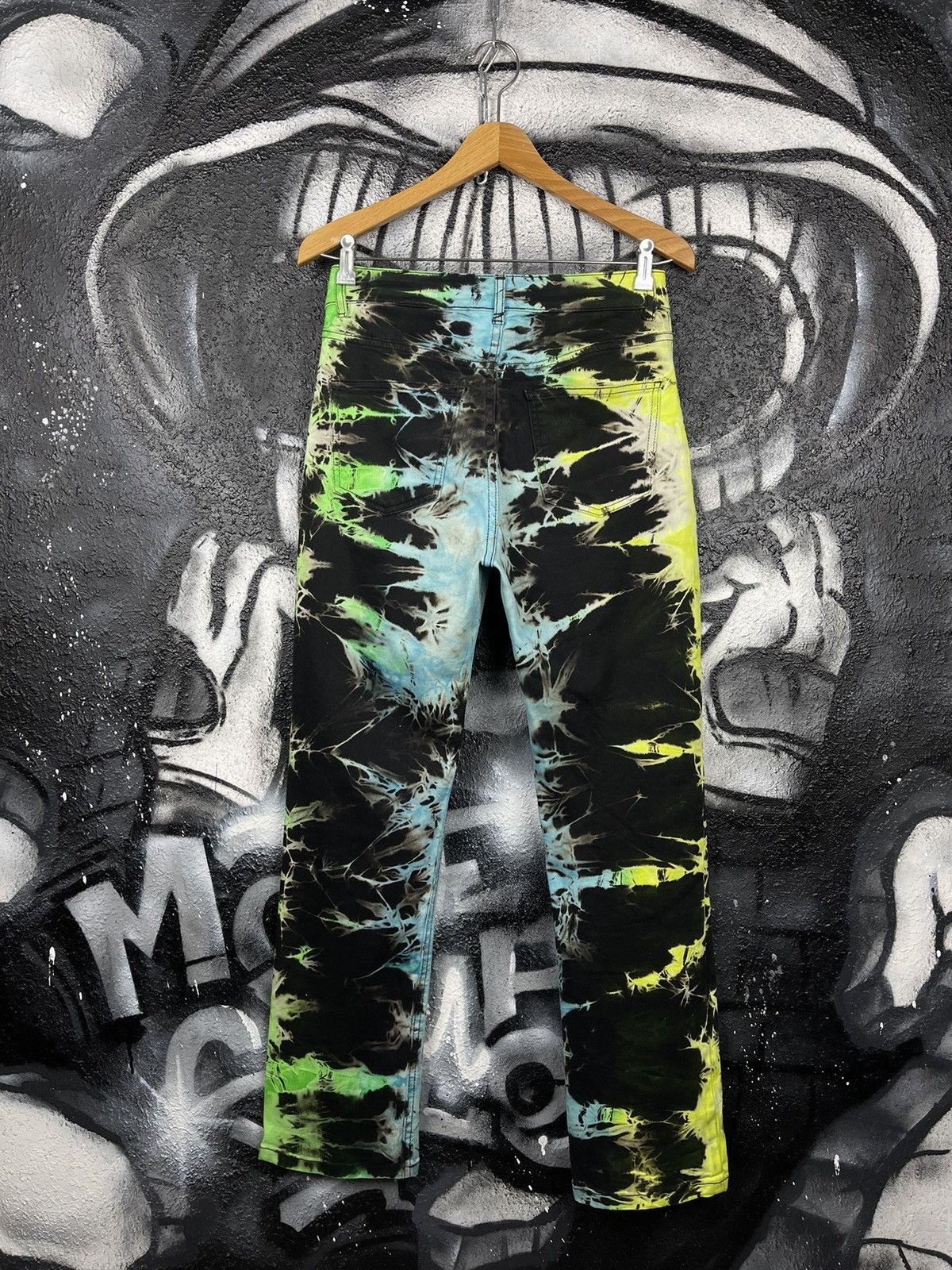 Jaded London Jaded London Tie-Dye Blue/Green Boyfriend Fit Women’s Jeans Size 26" / US 2 / IT 38 - 11 Thumbnail