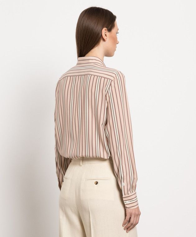 Loro Piana o1srvl11e0825 FAM9879 Kara Shirt in Multicolor Size XS / US 0-2 / IT 36-38 - 4 Thumbnail