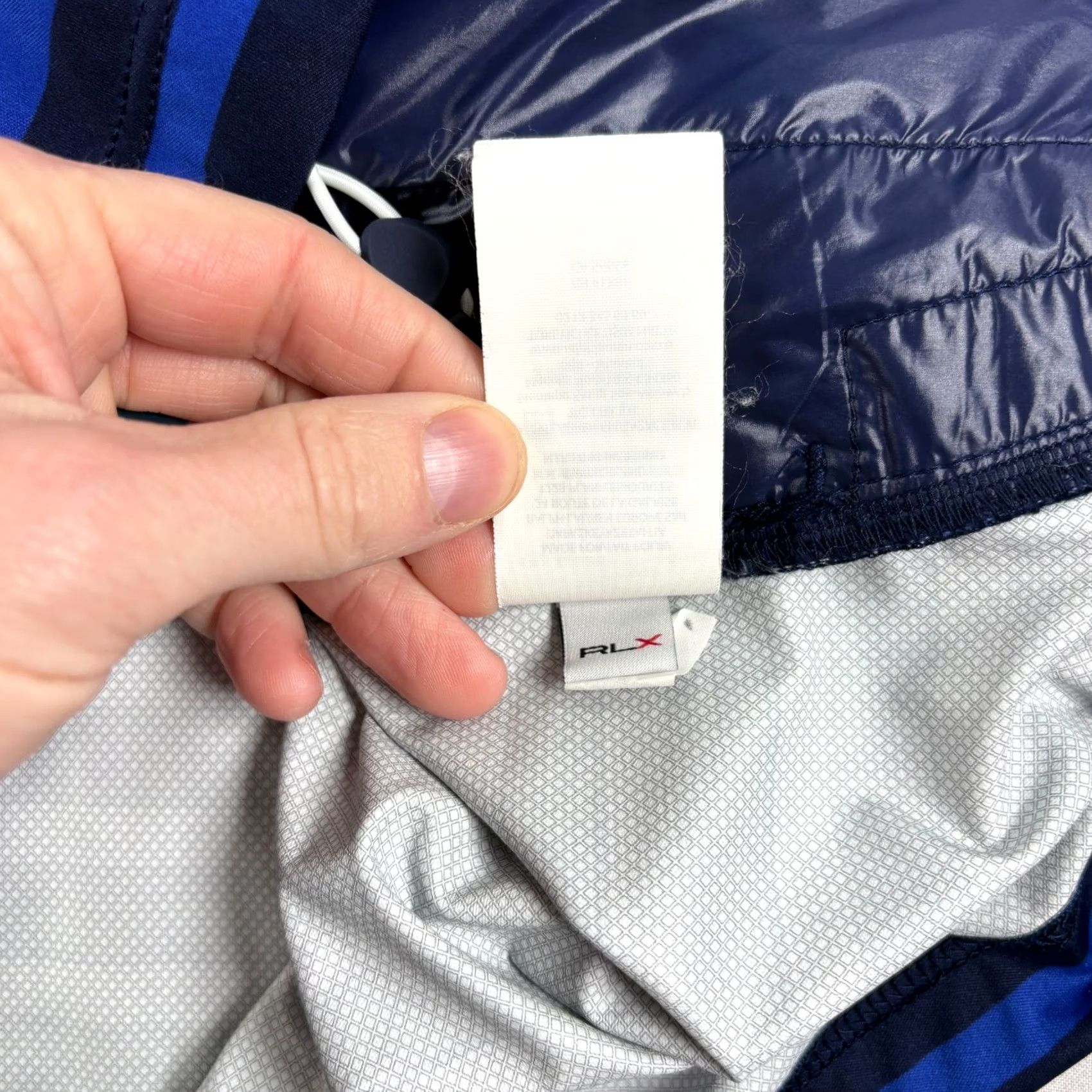 RLX Ralph Lauren VINTAGE RLX Ralph Lauren Vest Mens Large Blue Striped Windbreaker Golf Water Resistant Size US L / EU 52-54 / 3 - 7 Thumbnail