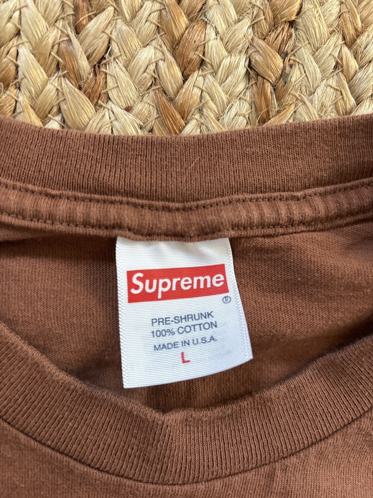 Supreme Supreme x Hardies Brown T-Shirt (Pre-shrunk) Size US L / EU 52-54 / 3 - 3 Thumbnail