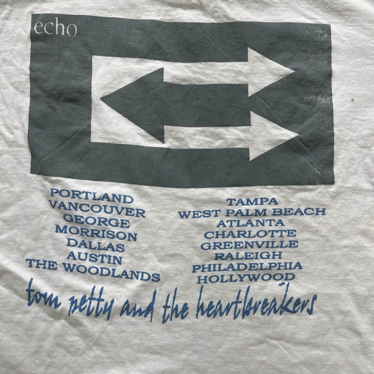 Band Tees × Vintage 1999 Tom Petty and the Heartbreakers Echo Tour Tshirt L Size US XL / EU 56 / 4 - 5 Thumbnail