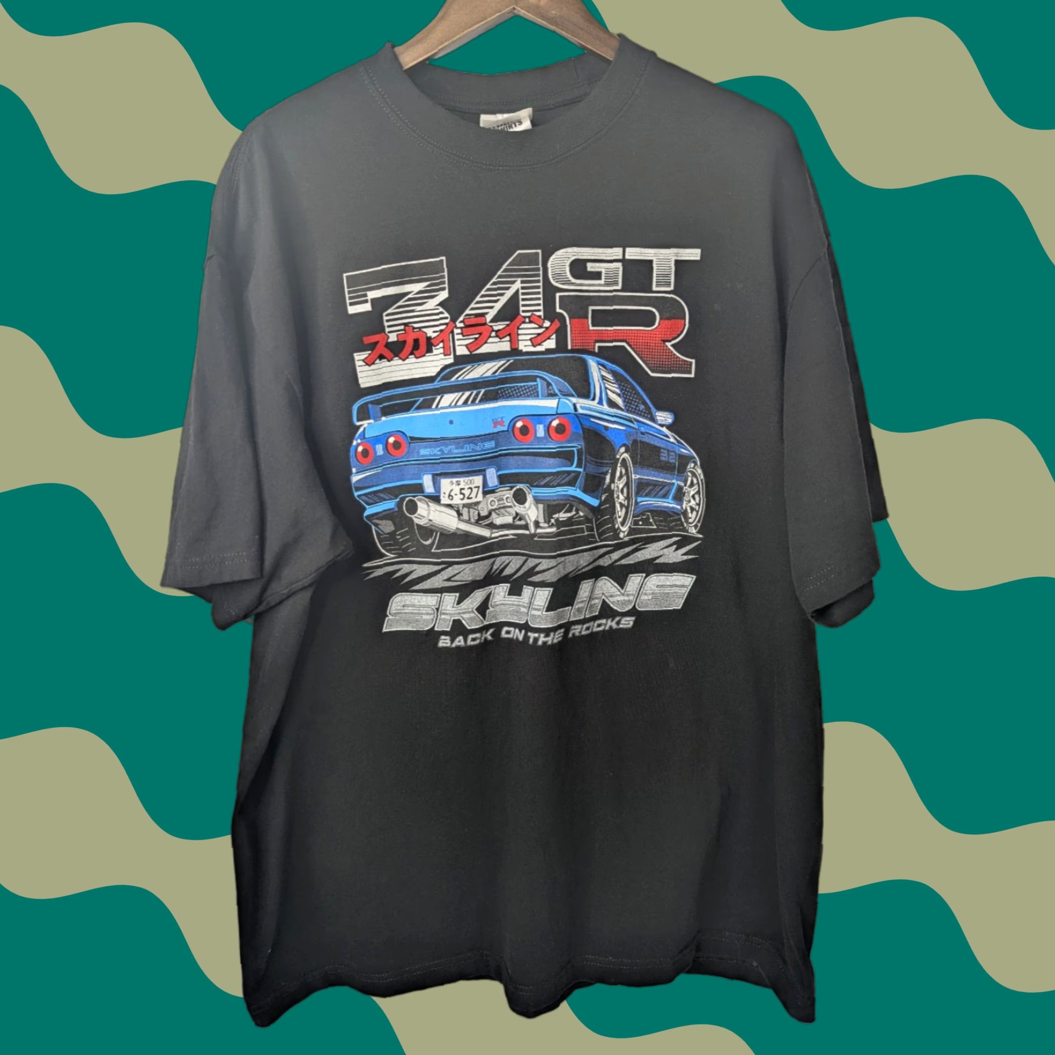 Vintage Shaka Wear T-Shirt 2XL R34 GTR Skyline Graphic Car Drift Tee Streetwear Size US XXL / EU 58 / 5 - 1 Thumbnail