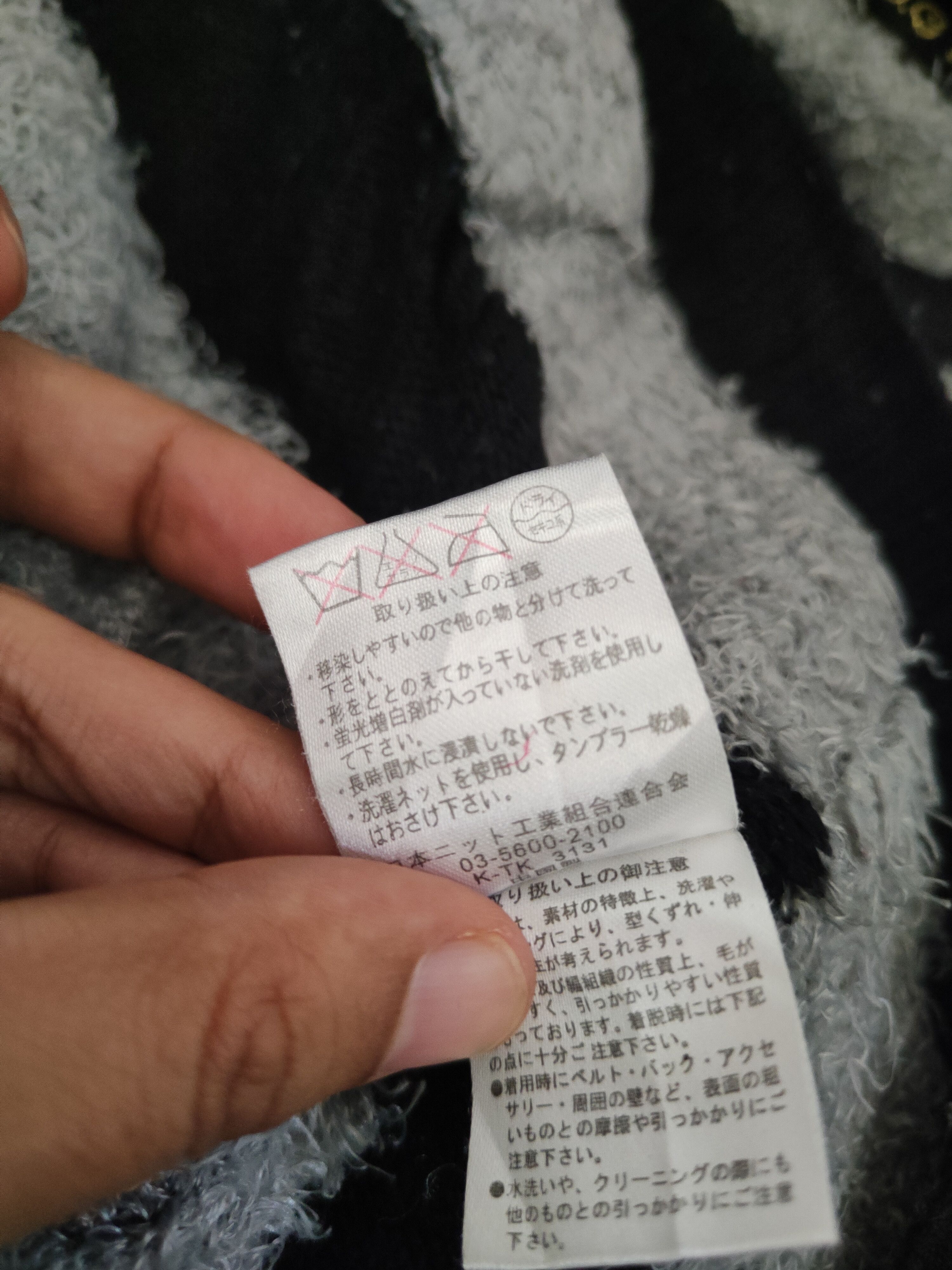 Japanese Brand DL F.D.G Black Gray Fur Mohair Hoodie Knitwear #46-522 Size M / US 6-8 / IT 42-44 - 10 Thumbnail