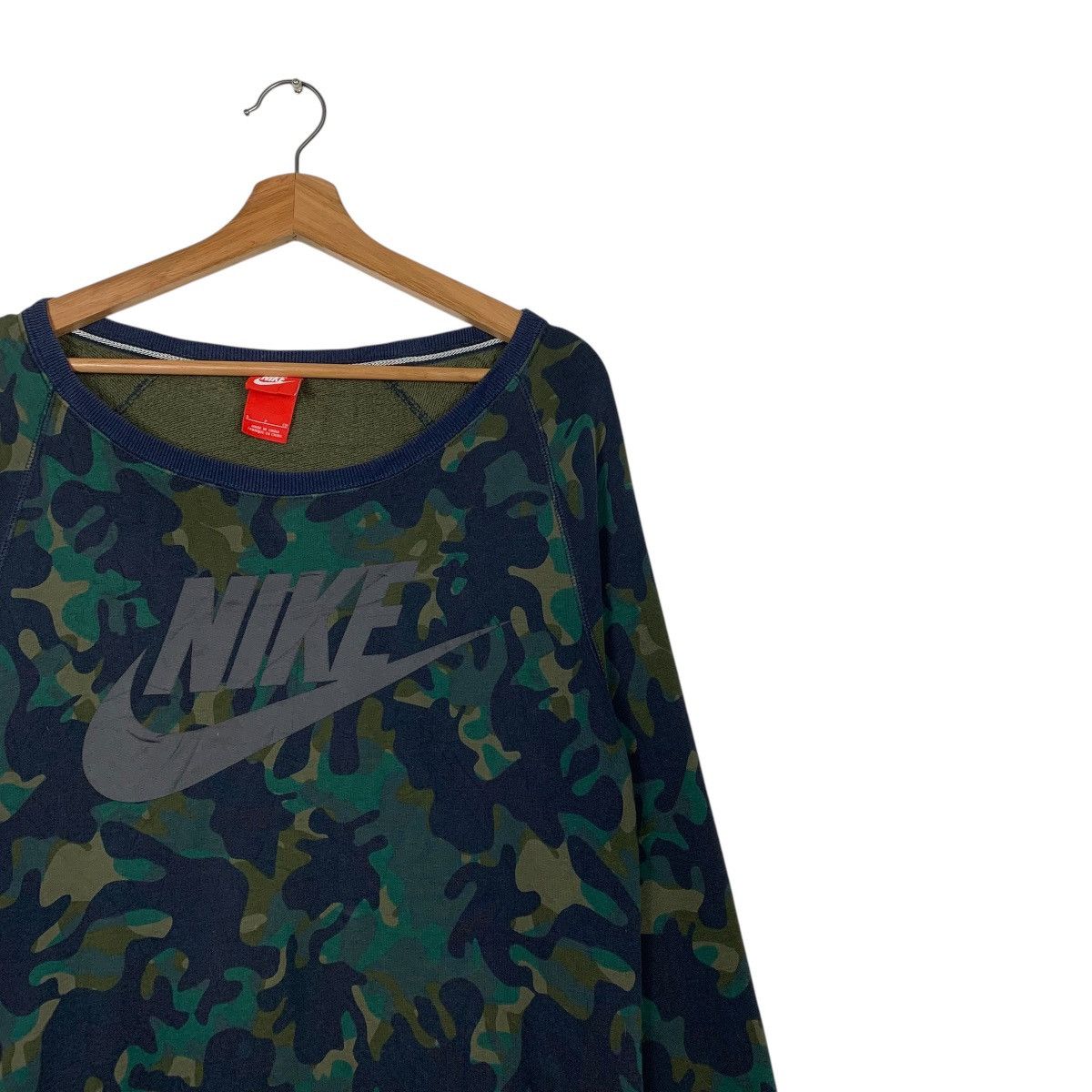 Nike Nike Camo Big Logo Sweatshirt Size S / US 4 / IT 40 - 5 Thumbnail