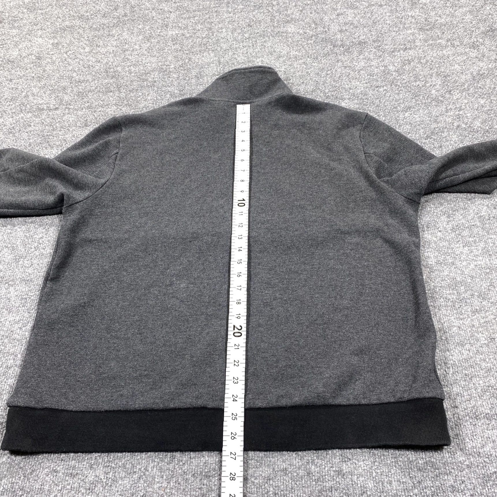 Harley Davidson Harley-Davidson Sweater Mens XL Gray 1/4 Zip Mock Neck Quilted Pullover Logo Size US XL / EU 56 / 4 - 7 Thumbnail