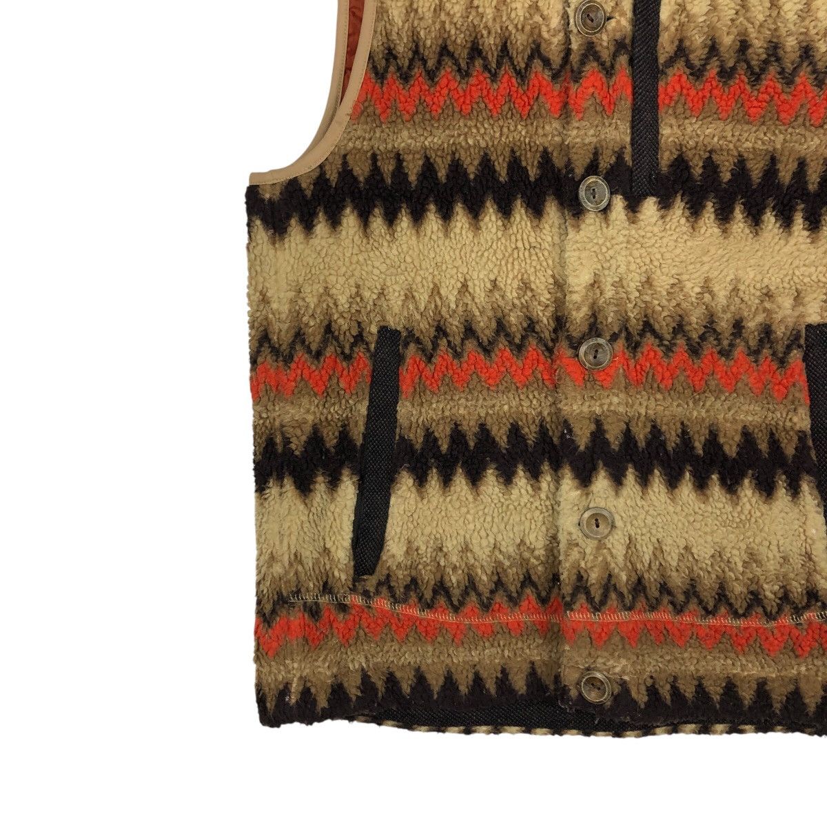 Japanese Brand 📌Vintage Vest Navajo Native Design Neo Fleece Issey Miyake Size US L / EU 52-54 / 3 - 5 Thumbnail