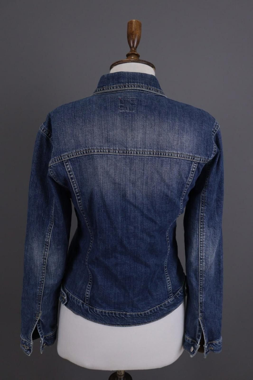 Designer Miss Sixty Blue Denim Button Down Trucker Jacket Size XL Size XL / US 12-14 / IT 48-50 - 7 Thumbnail