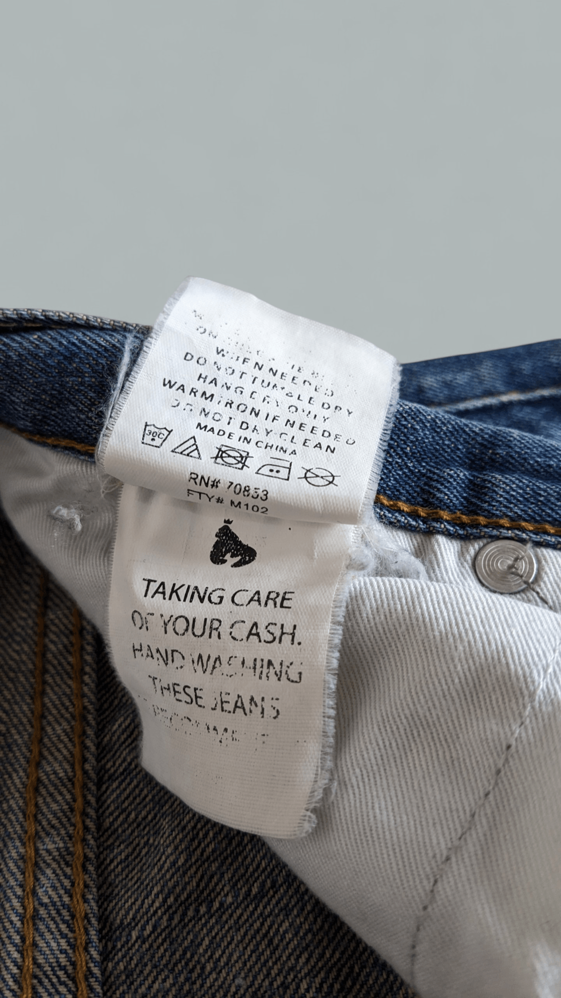 Other RARE Money Clothing Selvedge Denim Jeans 500 Rupiah Sz 30 Size US 30 / EU 46 - 12 Thumbnail