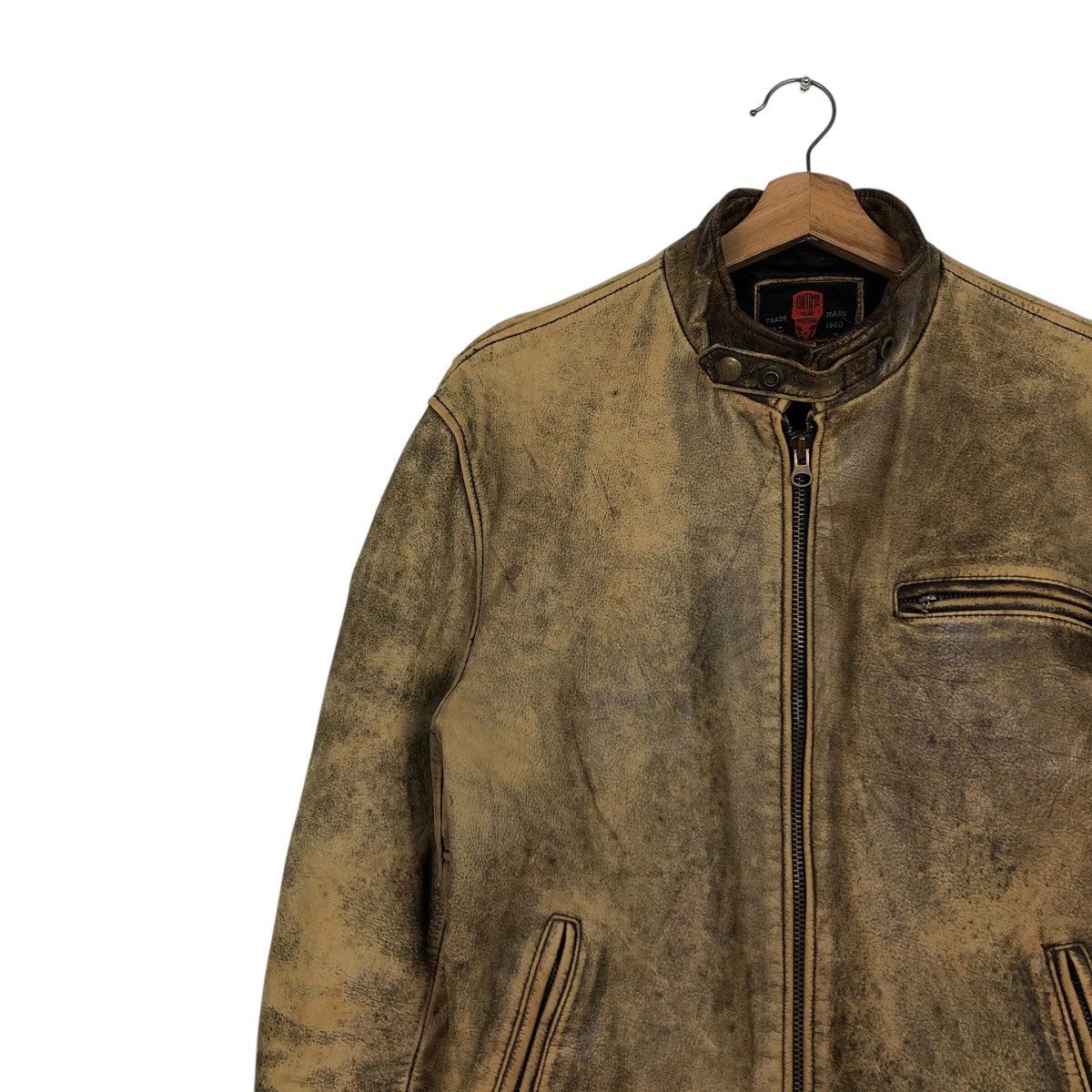 Japanese Brand 📌Vintage True Leather Biker Jacket On Time Road Master Rare Size US L / EU 52-54 / 3 - 8 Thumbnail