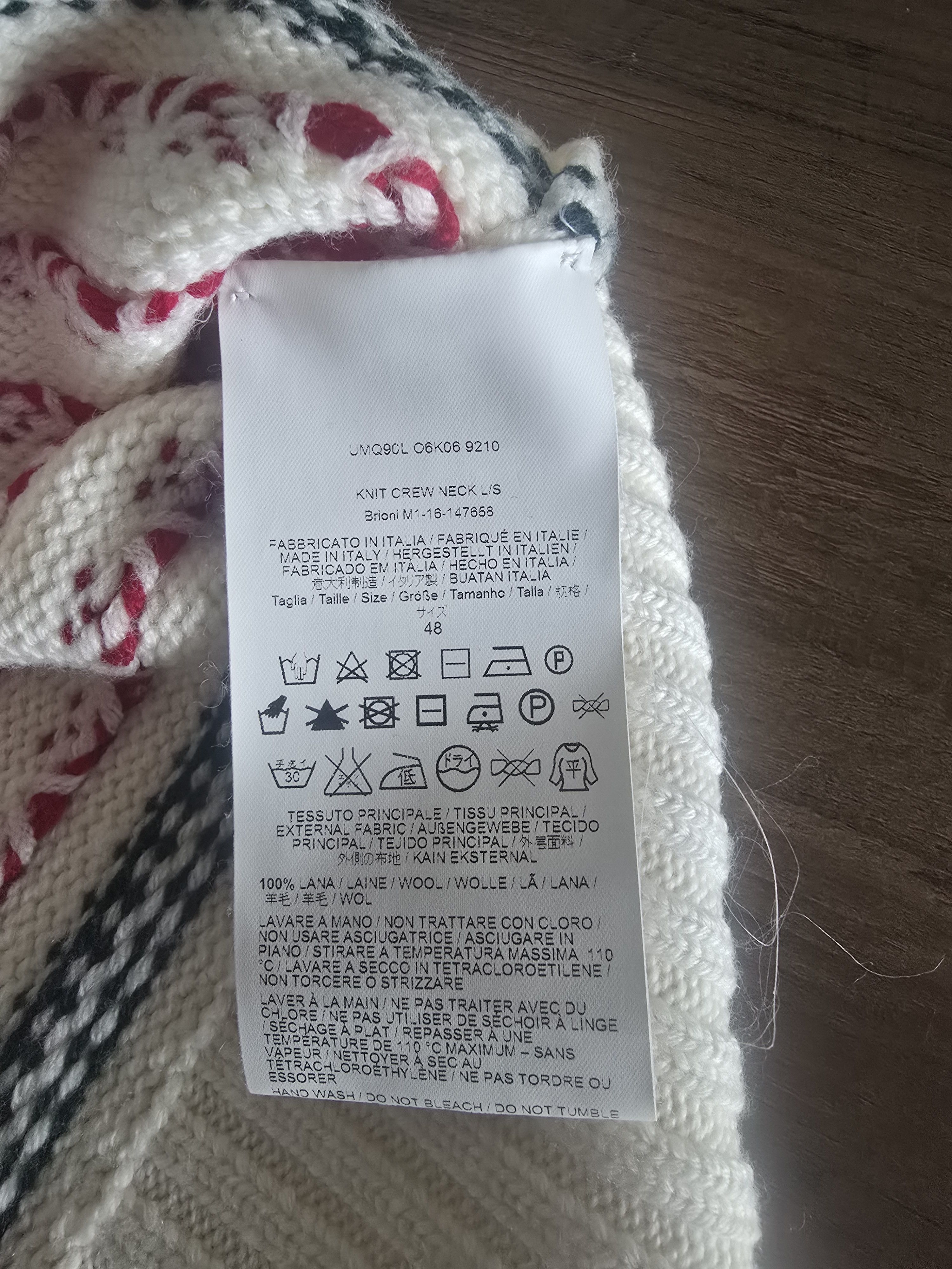 Brioni Brioni Knit Wool Sweater Nordic Pattern Size US M / EU 48-50 / 2 - 4 Thumbnail