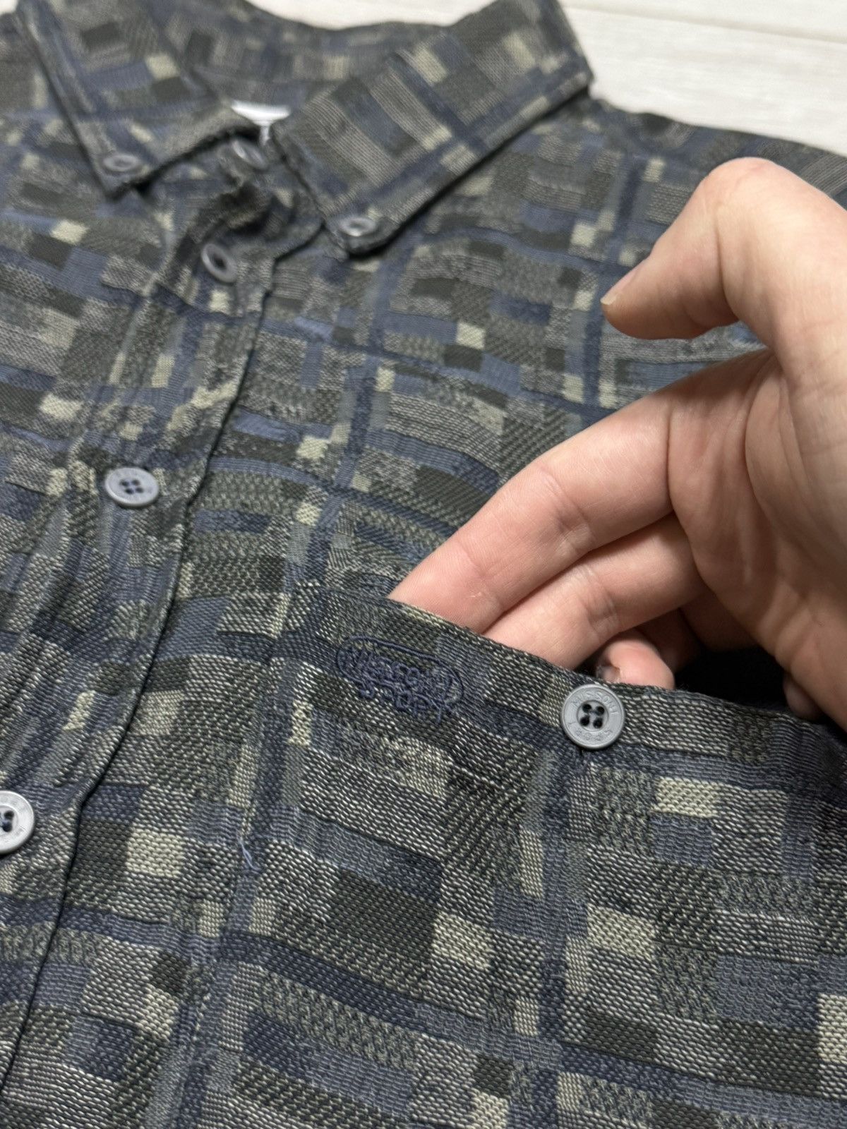 Missoni Missoni sport linen shirt buttons pocket logo patterns Size US XL / EU 56 / 4 - 3 Thumbnail