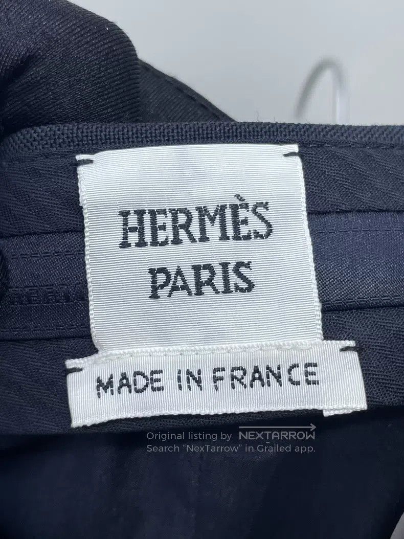 Hermes Hermes Navy blue skirt Size 42" / US 20 - 5 Thumbnail