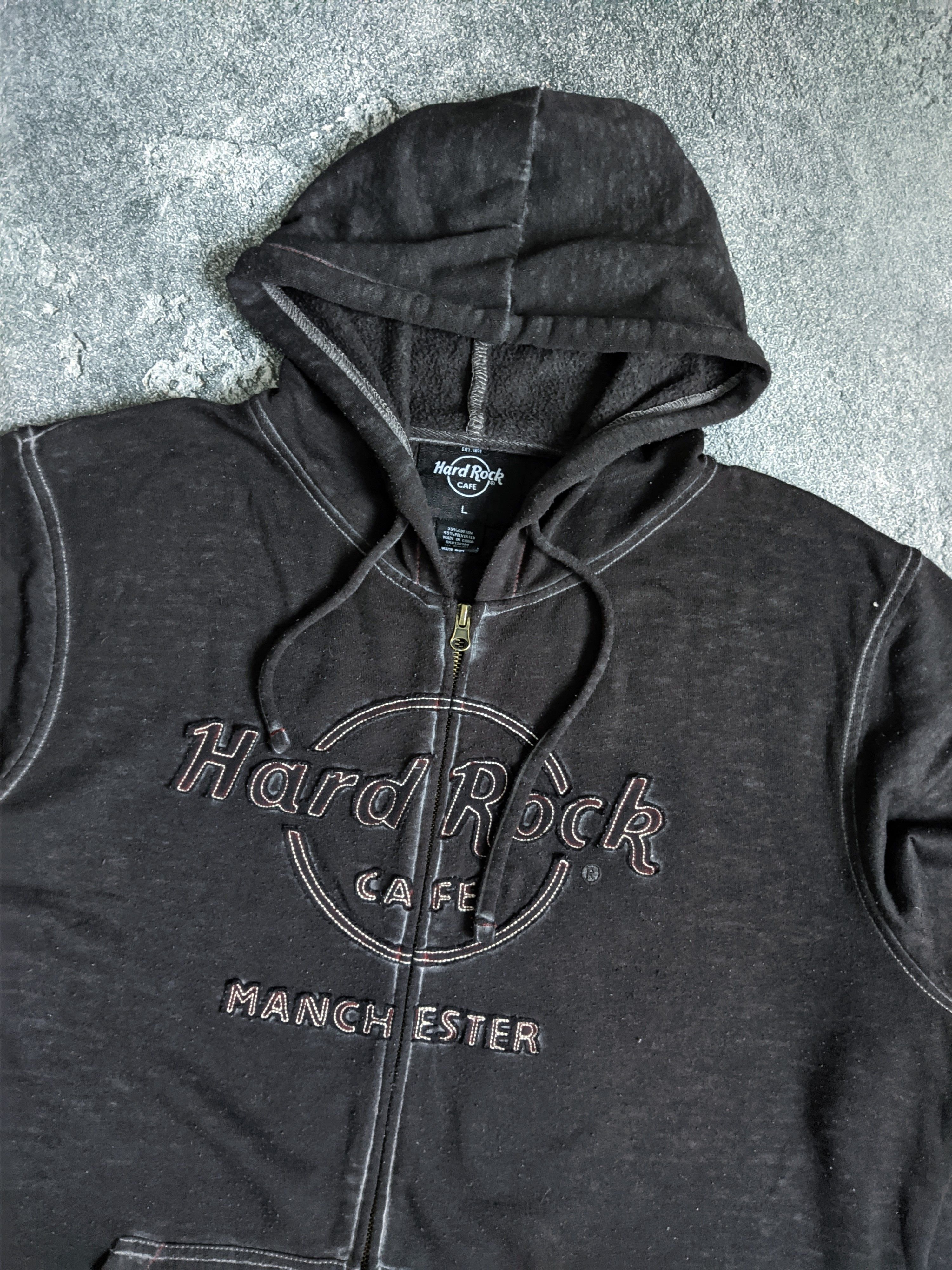 Hard Rock Cafe Vintage Hard Rock Cafe zip hoodie y2k manchester Size US L / EU 52-54 / 3 - 7 Thumbnail