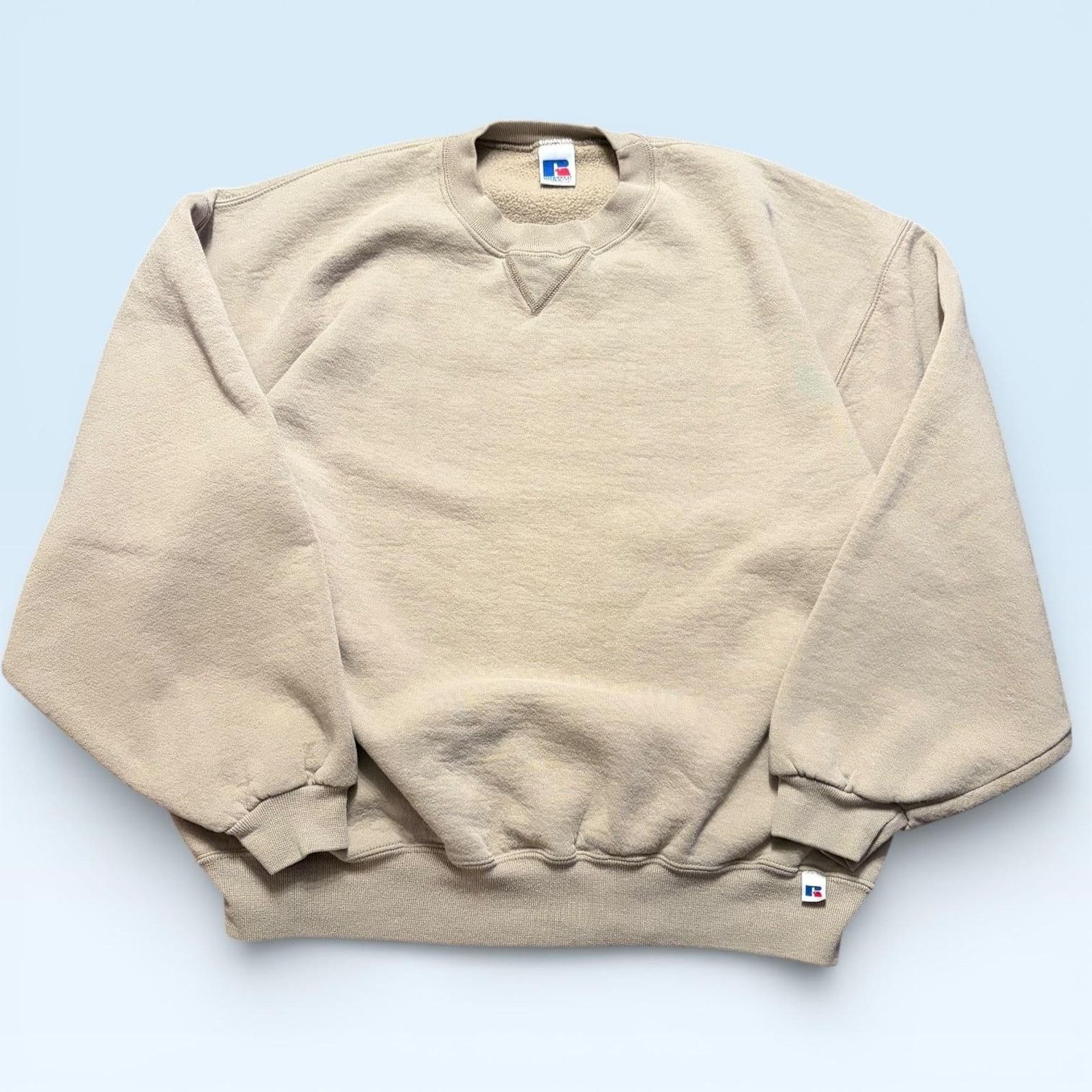 Russell Athletic Russell Athletic Sweatshirt Mens 2XL Beige Fleece Crewneck Size US XXL / EU 58 / 5 - 1 Thumbnail