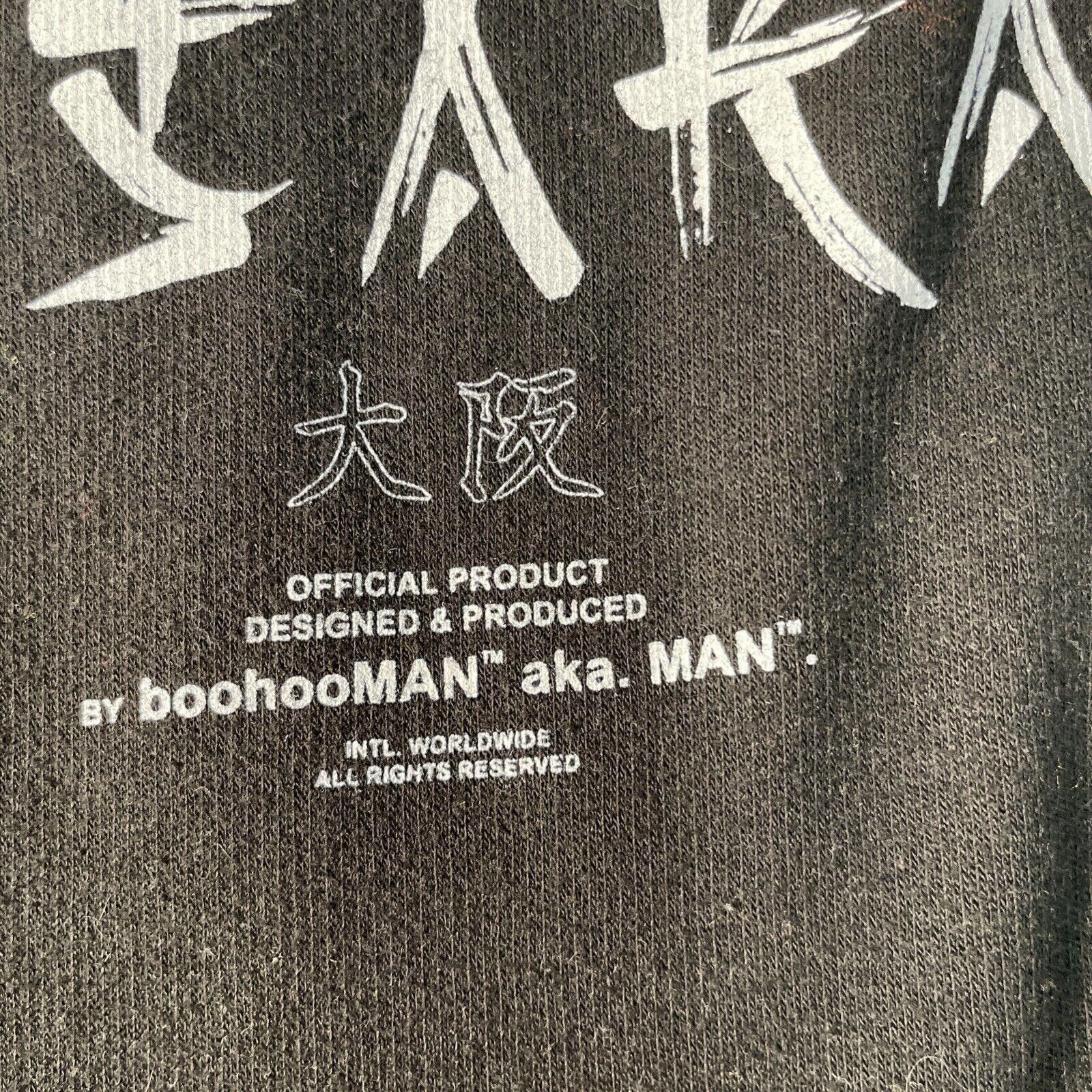 Boohoo Boohoo MAN Crew Neck Sweatshirt Medium Black DRAGON Pullover Size US 32 / EU 48 - 3 Thumbnail