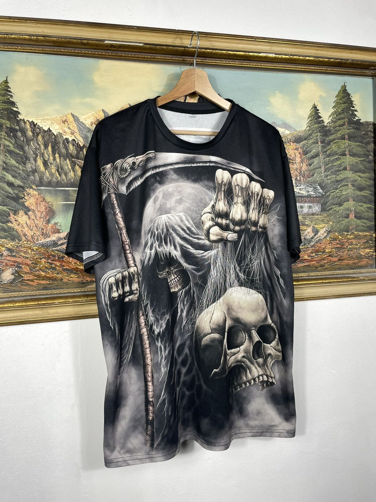 Affliction × Tapout Black retro 00s tees t shirt big graphic cyber avant garde Size US XL / EU 56 / 4 - 3 Thumbnail