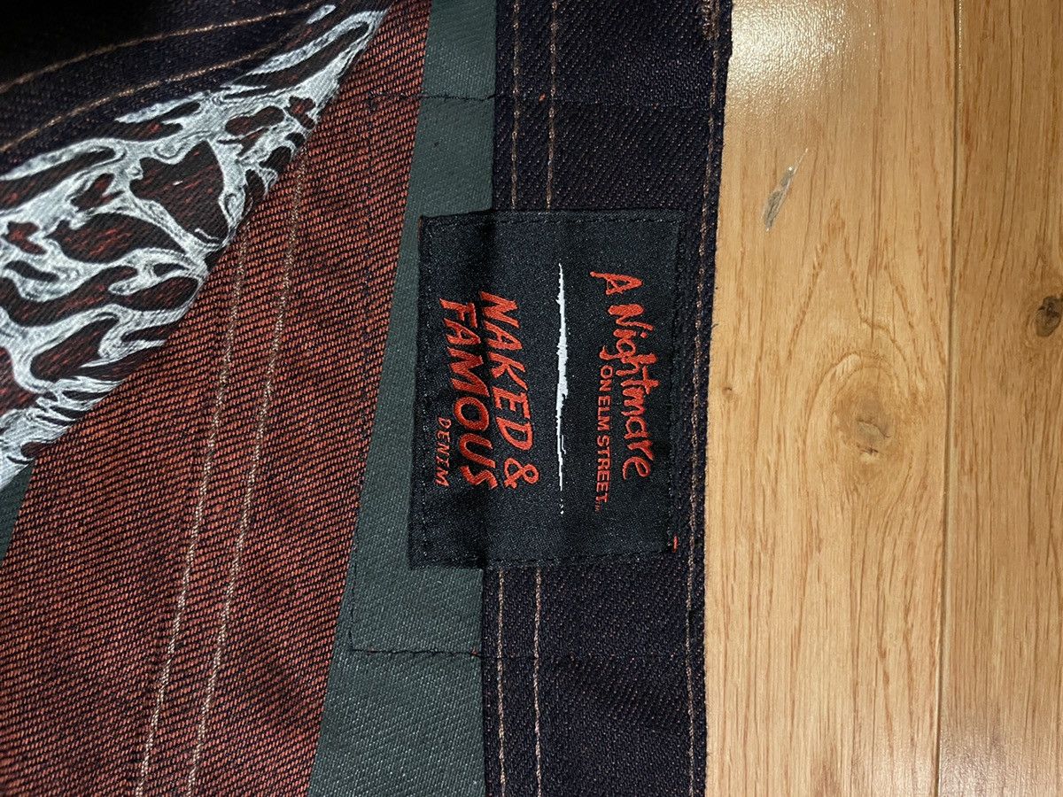 Naked & Famous Naked&Famous x NightmareOnElmSt FreddyKrueger Selvedge Denim Size US 33 - 2 Thumbnail