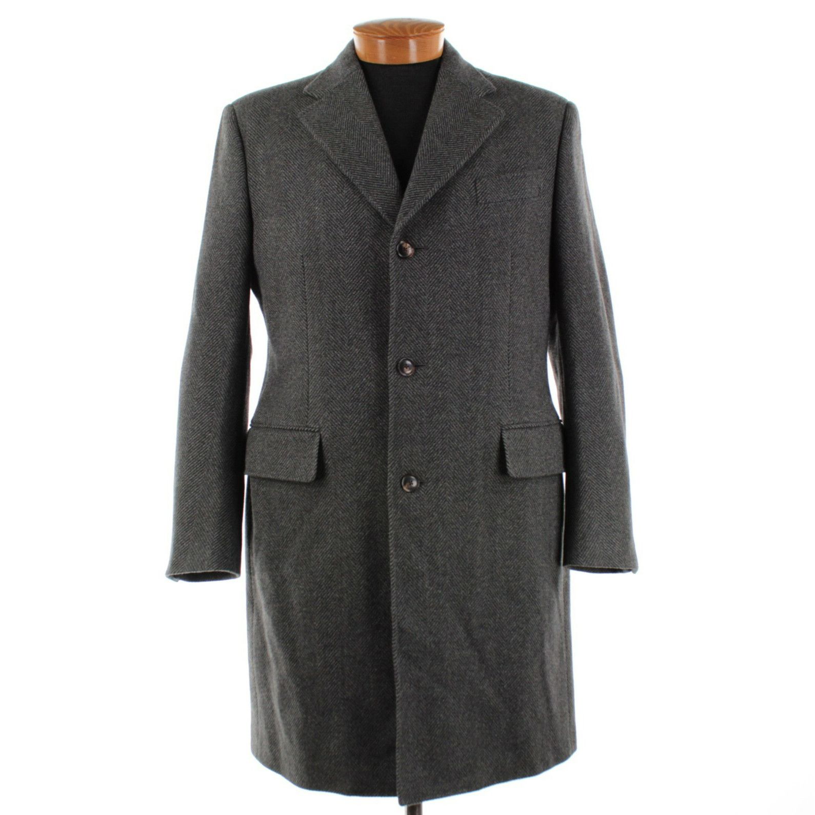 Luciano Barbera Luciano Barbera Coat Size M US In Gray Wool Blend Size US M / EU 48-50 / 2 - 1 Thumbnail