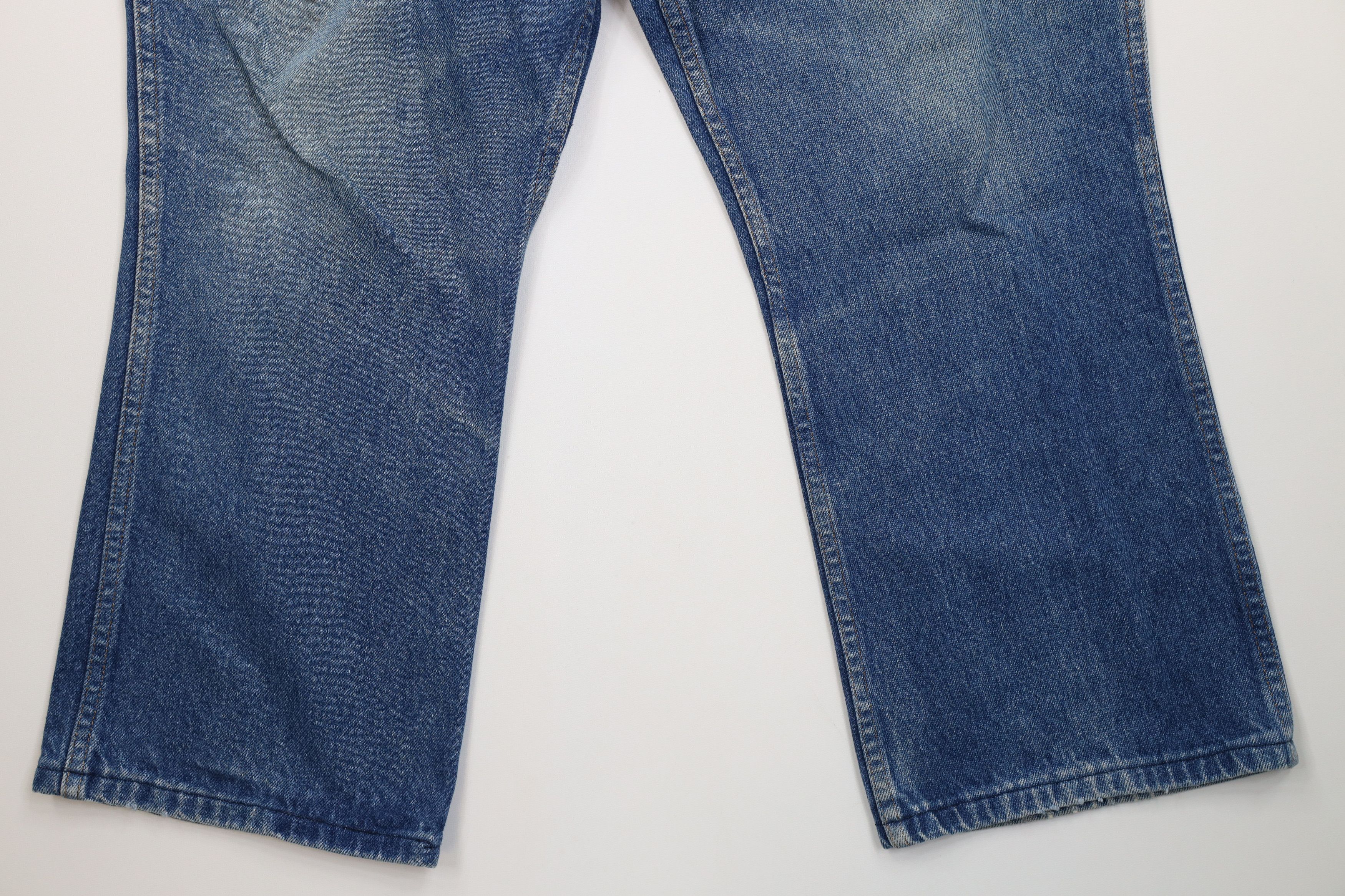 Vintage Vintage 80s 90s Streetwear Flared Wide Leg Denim Jeans Blue Size US 40 / EU 56 - 4 Thumbnail