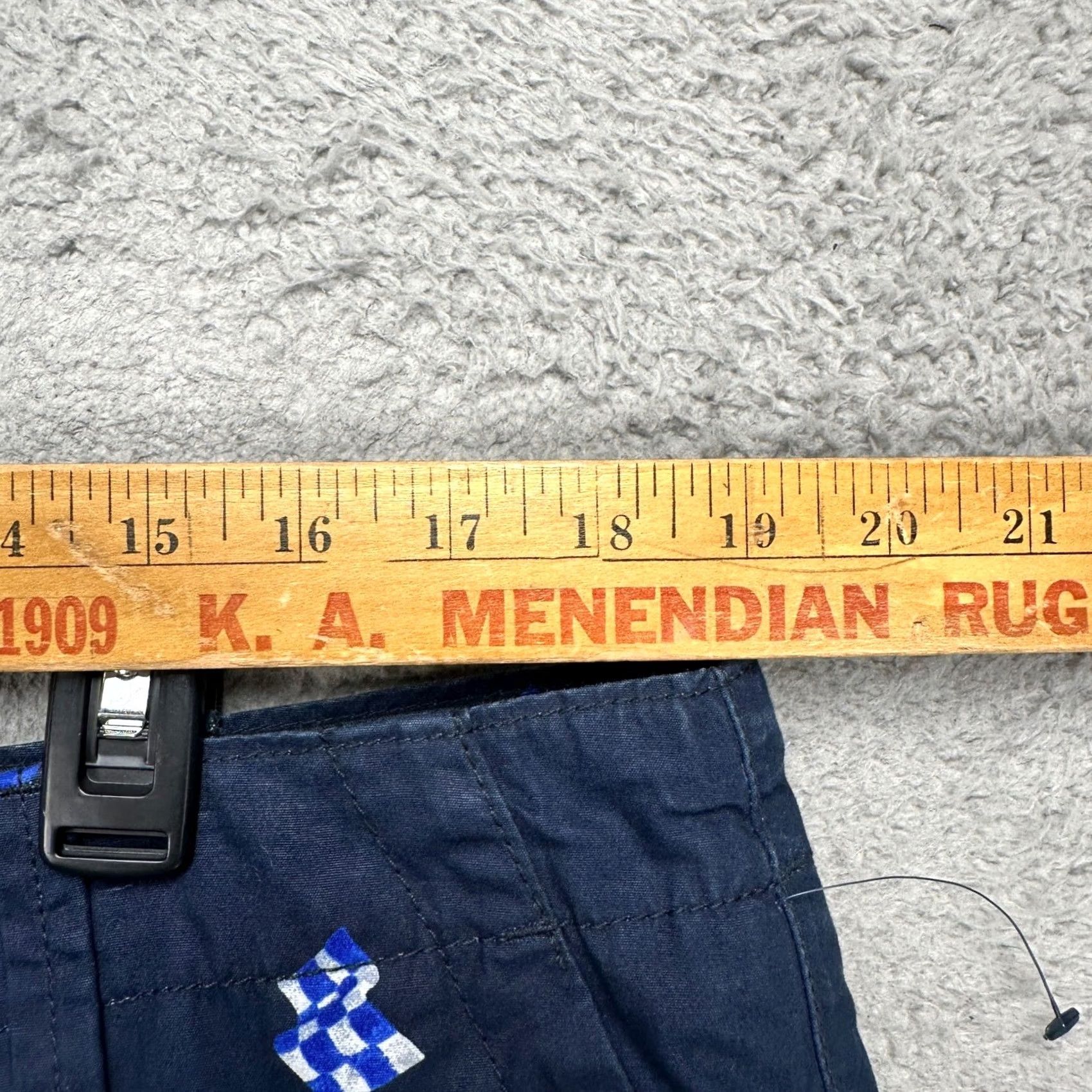 Nautica Nautica Mens Cargo Shorts 38 Navy Blue Flag Print Flat Front 100% Cotton NEW Size US 38 / EU 54 - 6 Thumbnail