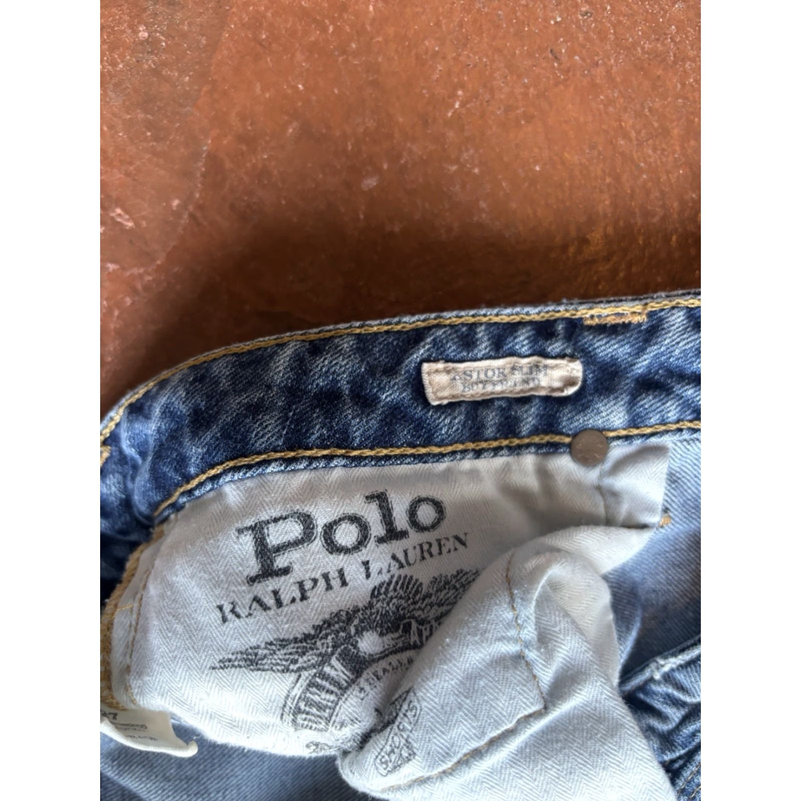 Ralph Lauren VINTAGE Polo Ralph Lauren Astor Slim Boyfriend Jeans Paint Splatter Womens 27 Distressed Size 27" / US 4 / IT 40 - 5 Thumbnail