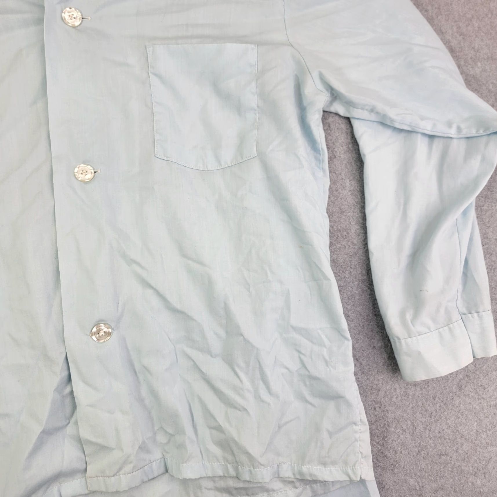 Vintage VINTAGE JC Penney Pajama Set Shirt 70s 80s Blue Large Men Sleepwear Pajamas JCP Adult L Size US L / EU 52-54 / 3 - 4 Thumbnail