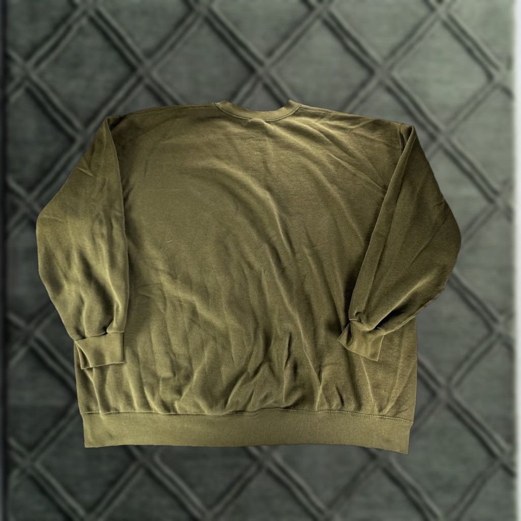 Olive VINTAGE USMC Sweater Mens 2XL Olive Green Pullover Sweatshirt Knit 90s Marine Logo Shirt Mens Regular Size 2XL Green 1990s Size US XXL / EU 58 / 5 - 1 Thumbnail