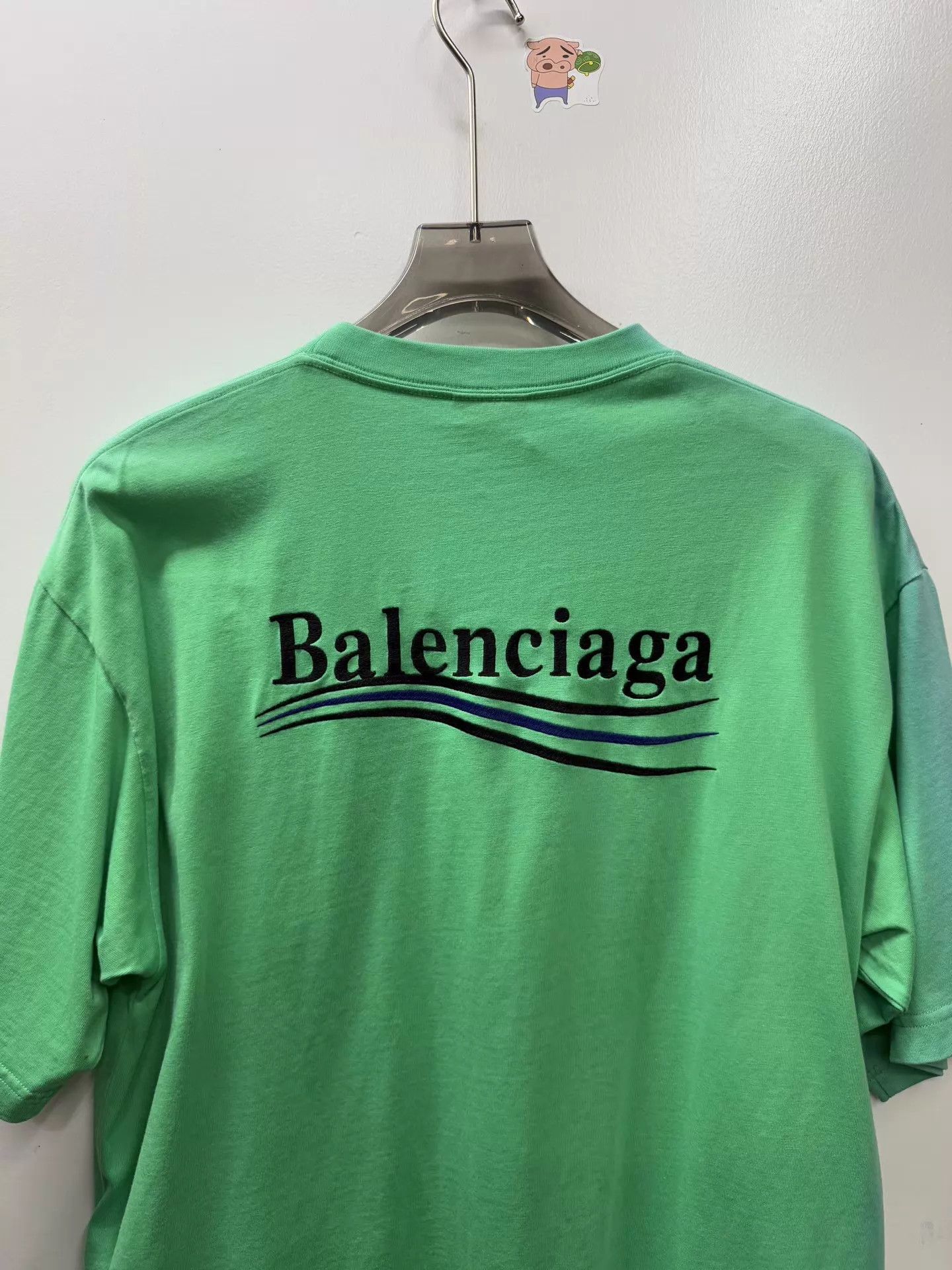 Balenciaga Balenciaga Classic Coke Wave Green Short Sleeve T-shirt XS Size US XS / EU 42 / 0 - 4 Thumbnail