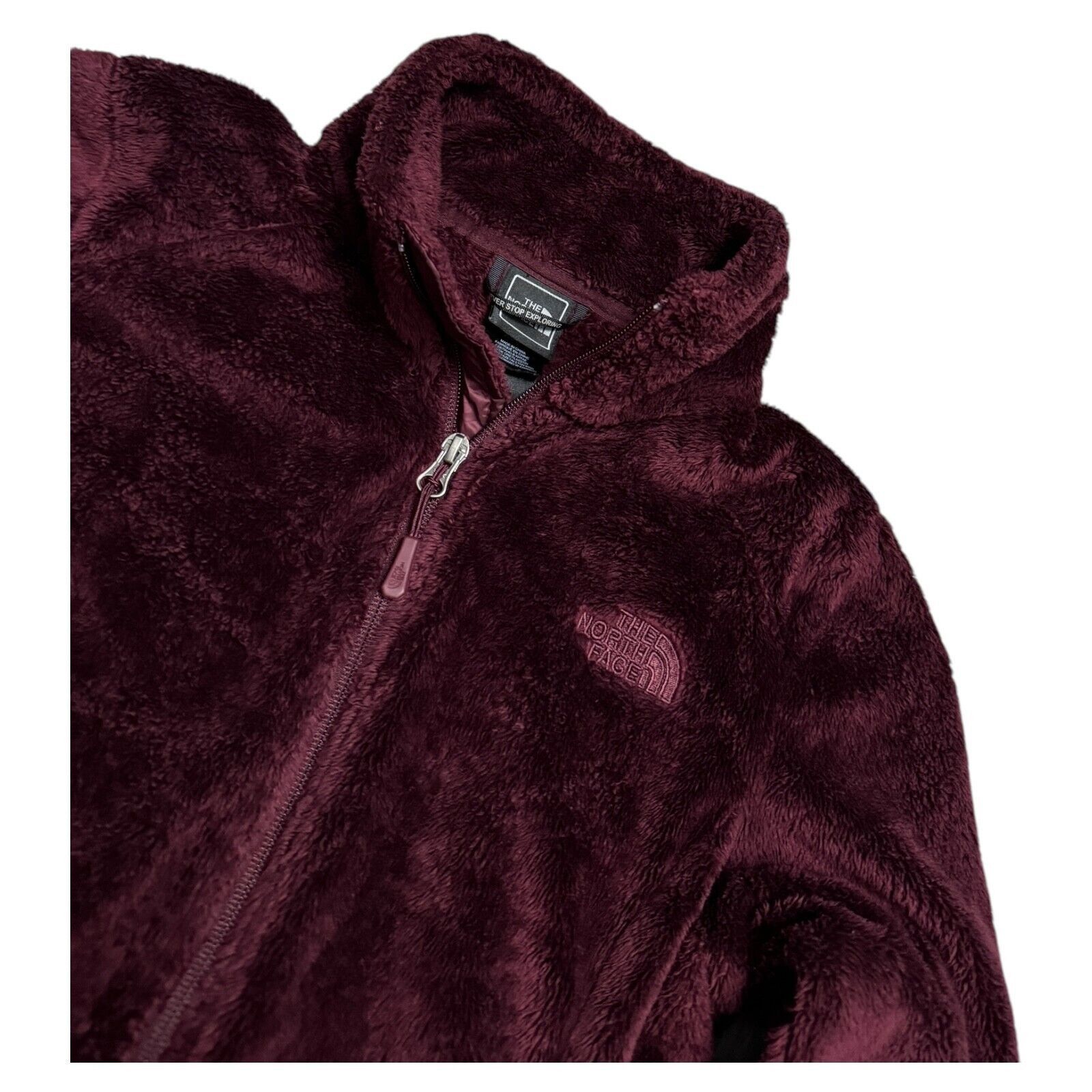 The North Face The North Face Burgundy Faux Fur FLEECE Outdoor Fall Jacket Size XS / US 0-2 / IT 36-38 - 2 Thumbnail