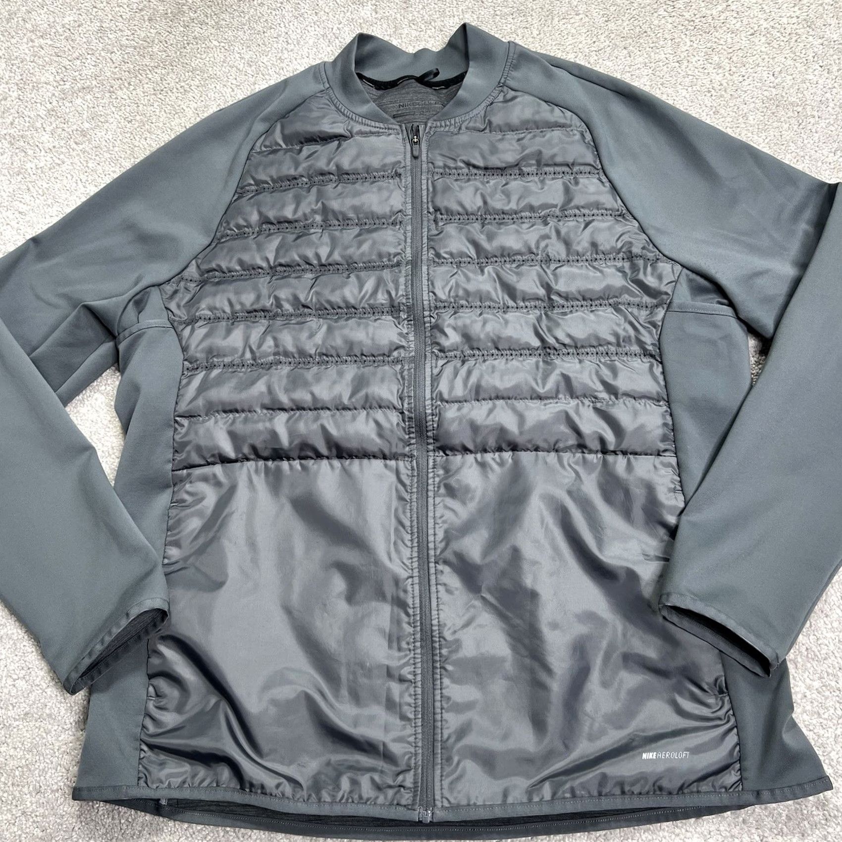 Nike VINTAGE Nike Golf Jacket Mens XL Gray Aeroloft Sports Performance Insulated Activewear Size US XL / EU 56 / 4 - 2 Thumbnail