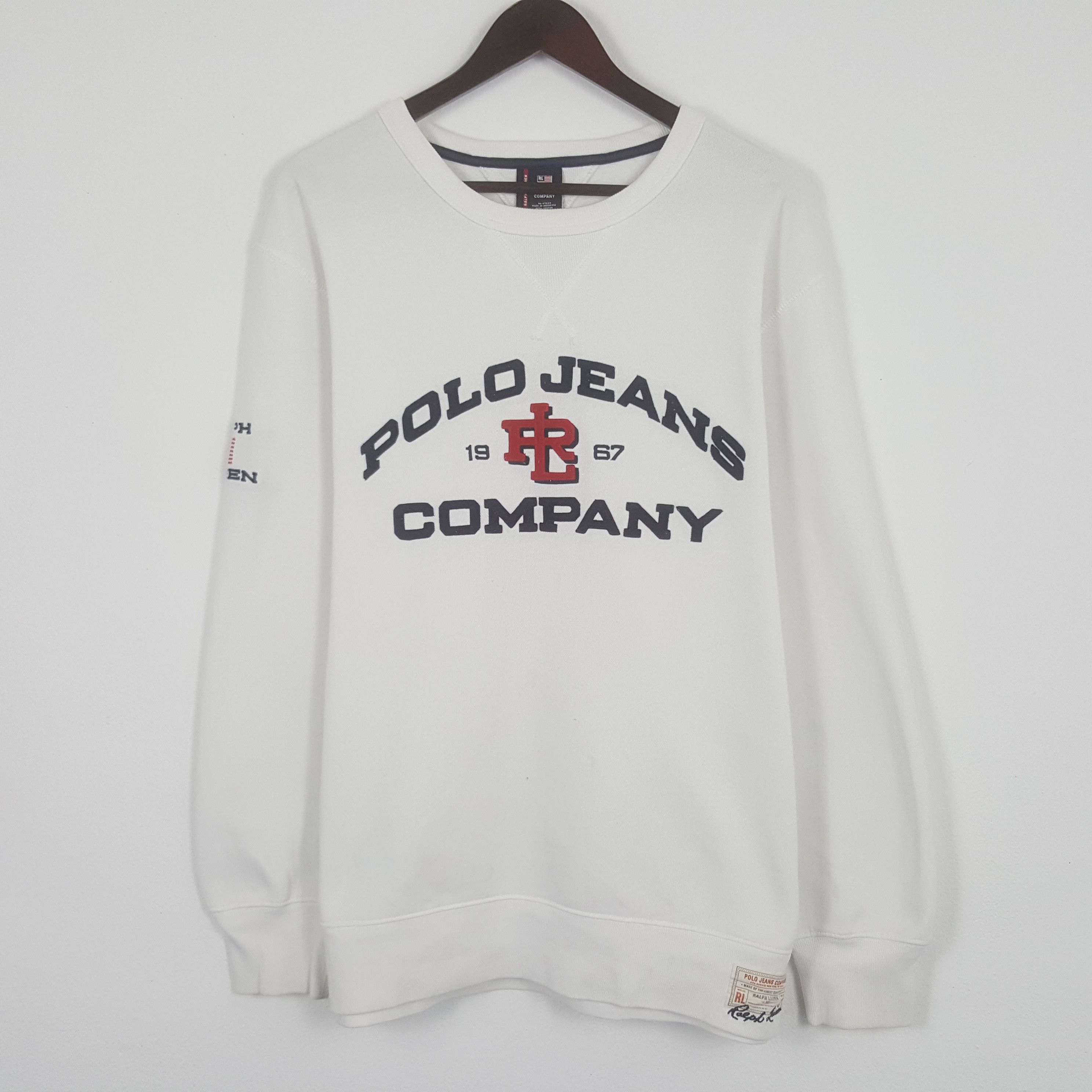 Vintage Sweatshirt Polo Jeans Company Sweatshirt Vintage Polo 