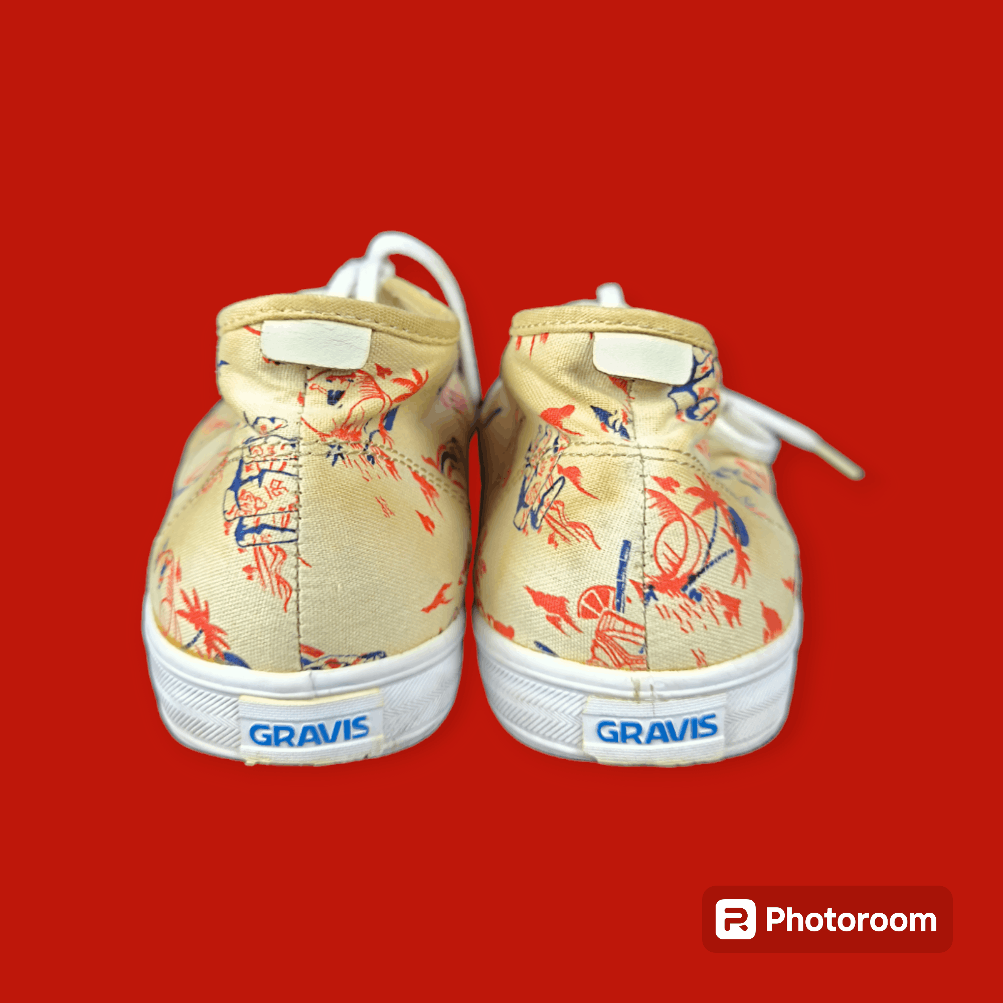 Gravis × Vintage Mens Quarters Aloha Size US 8 / EU 41 - 3 Thumbnail