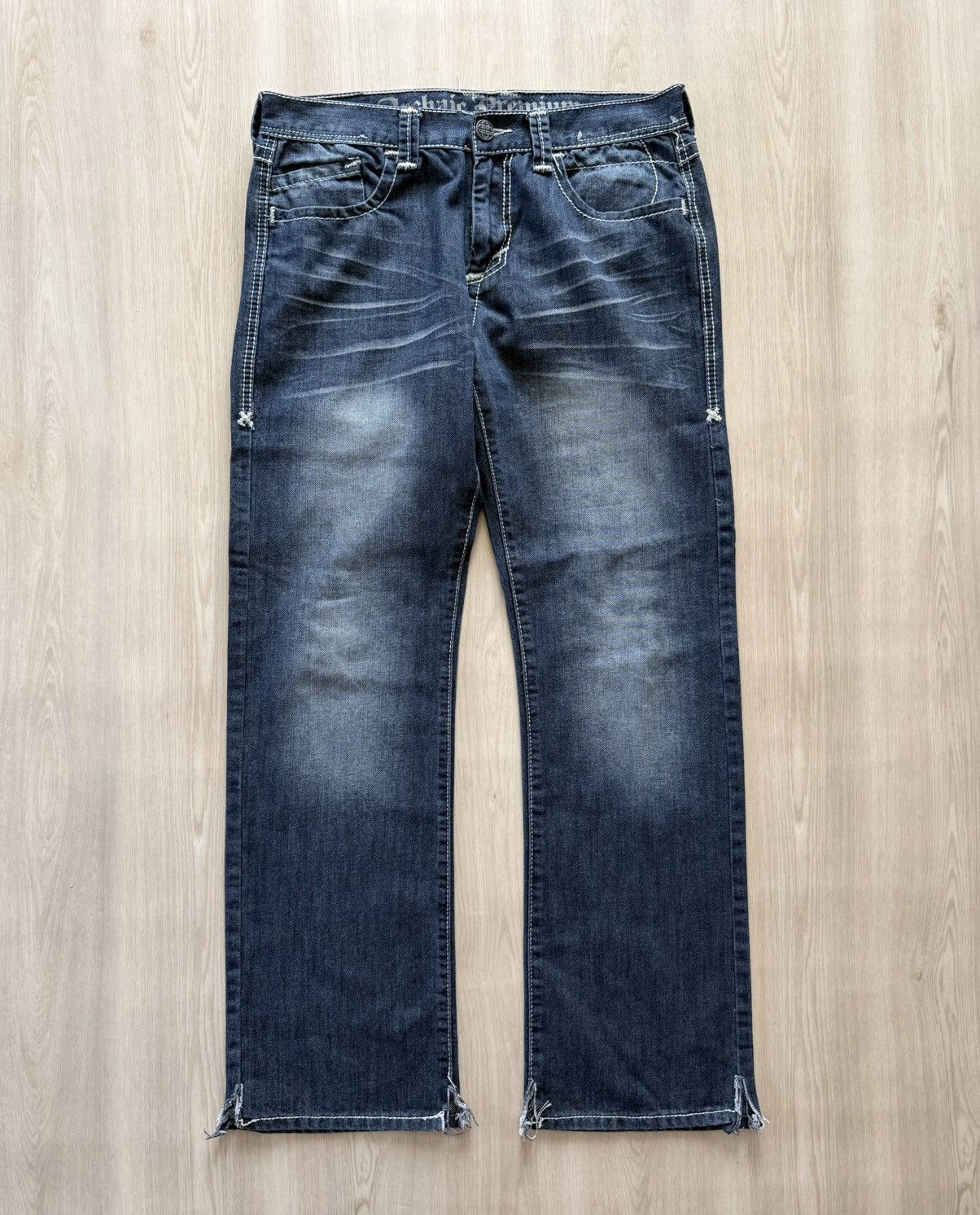 Vintage Vtg Y2K Archaic Premium Jeans Le Fleur Embroidered Sz 34 Size US 34 / EU 50 - 4 Thumbnail