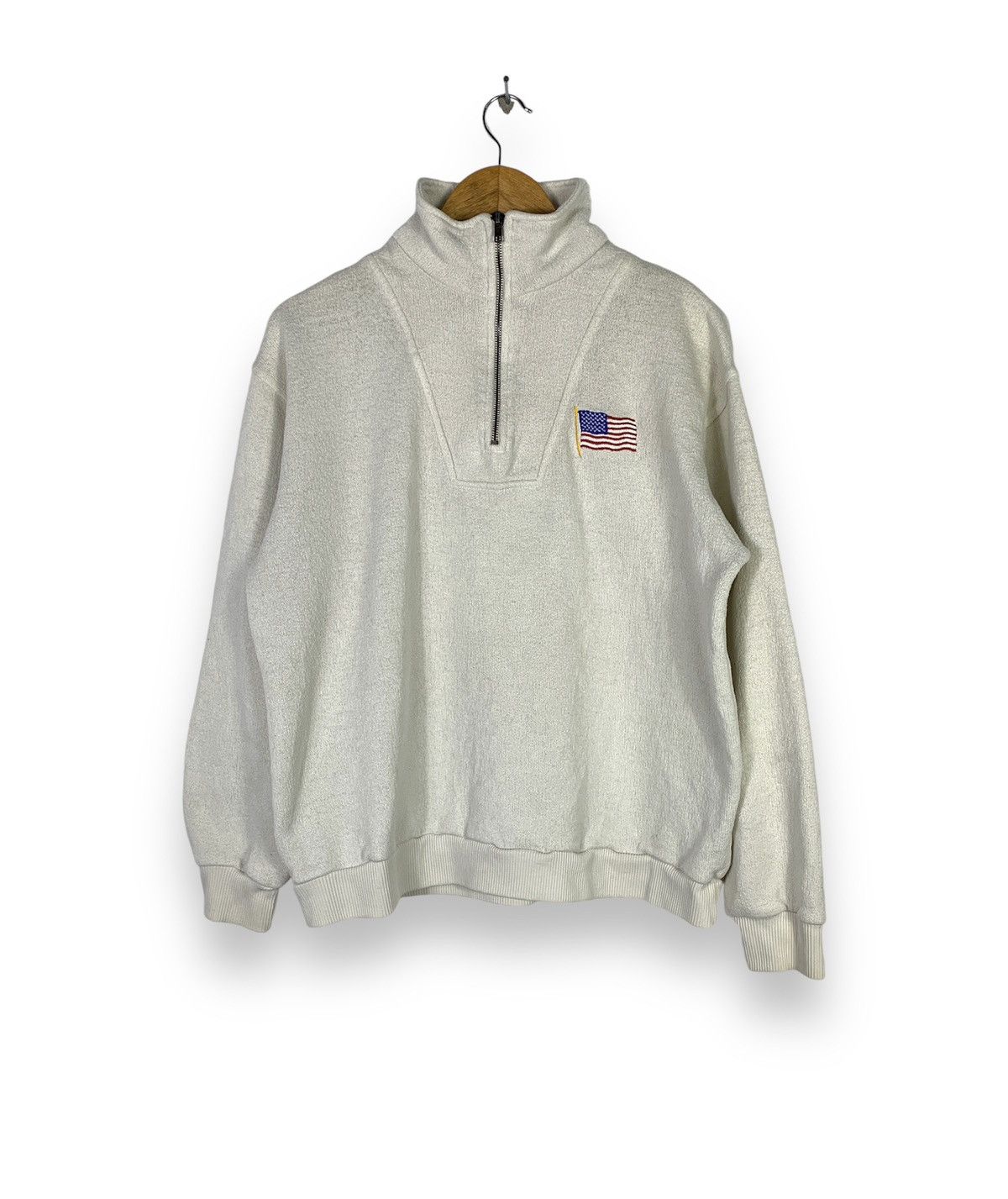 Designer × Vintage Vintage Half Zipper Sweatshirt America Flat Size US M / EU 48-50 / 2 - 1 Thumbnail
