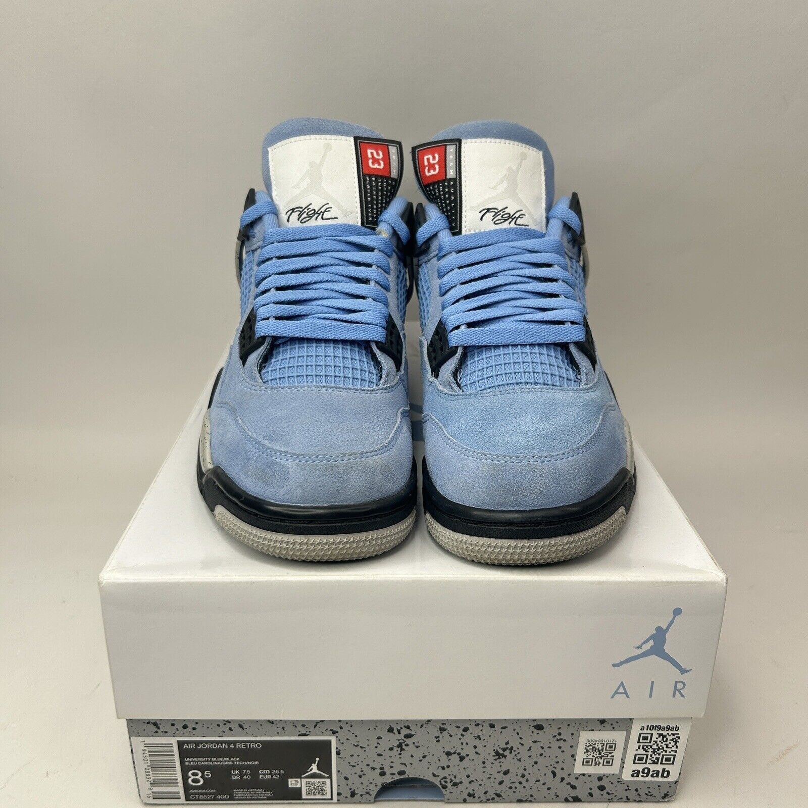 Nike Nike Shoes Air Jordan 4 Retro “University Blue/UNC” 2023 Size US 8.5 / EU 41-42 - 2 Thumbnail