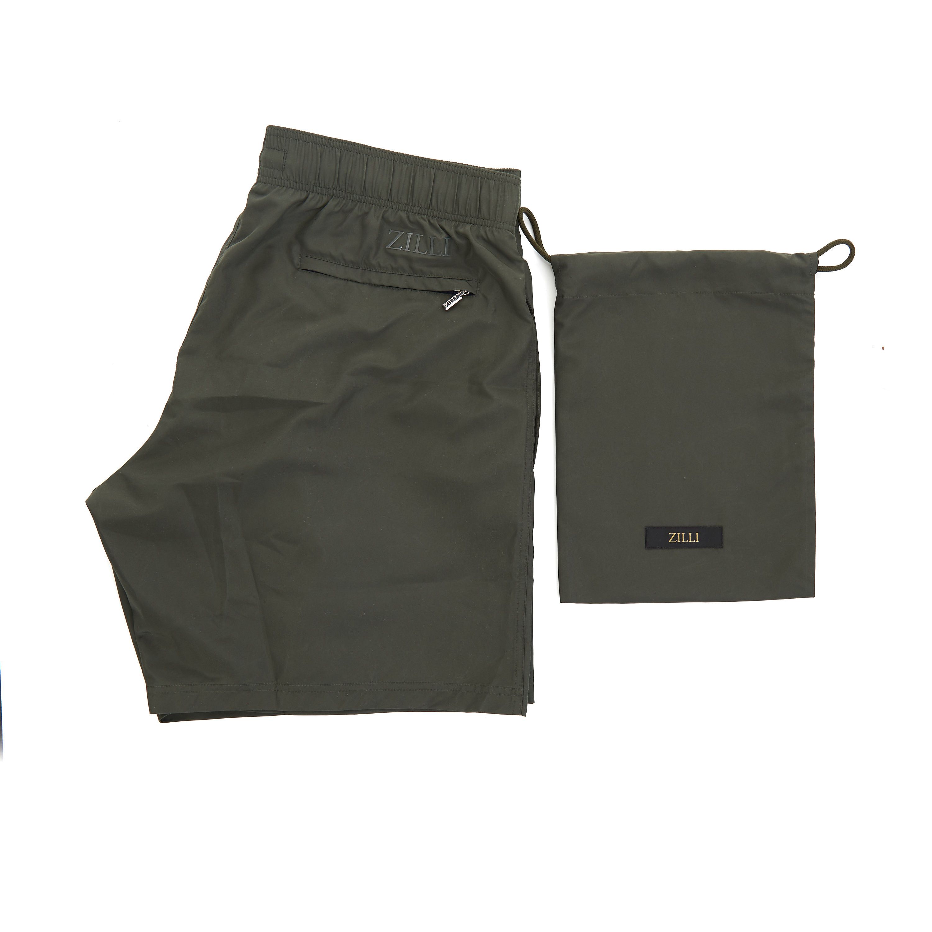 Zilli Dark Sage Monochrome Swim Shorts Size US 30 / EU 46 - 3 Thumbnail