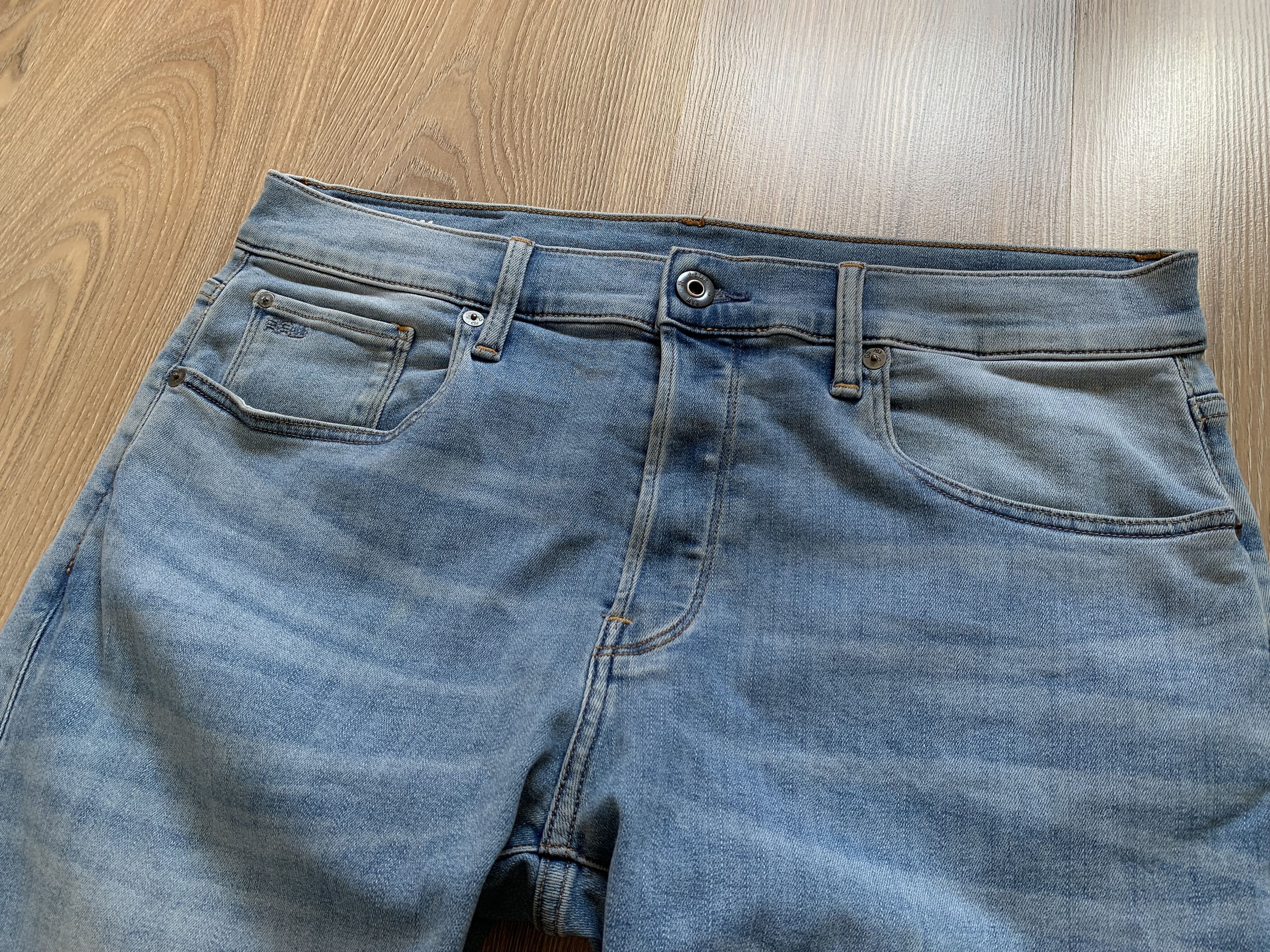 G-Star × Vintage G Star Raw 3301 Slim Denim Jeans Size US 34 / EU 50 - 4 Thumbnail