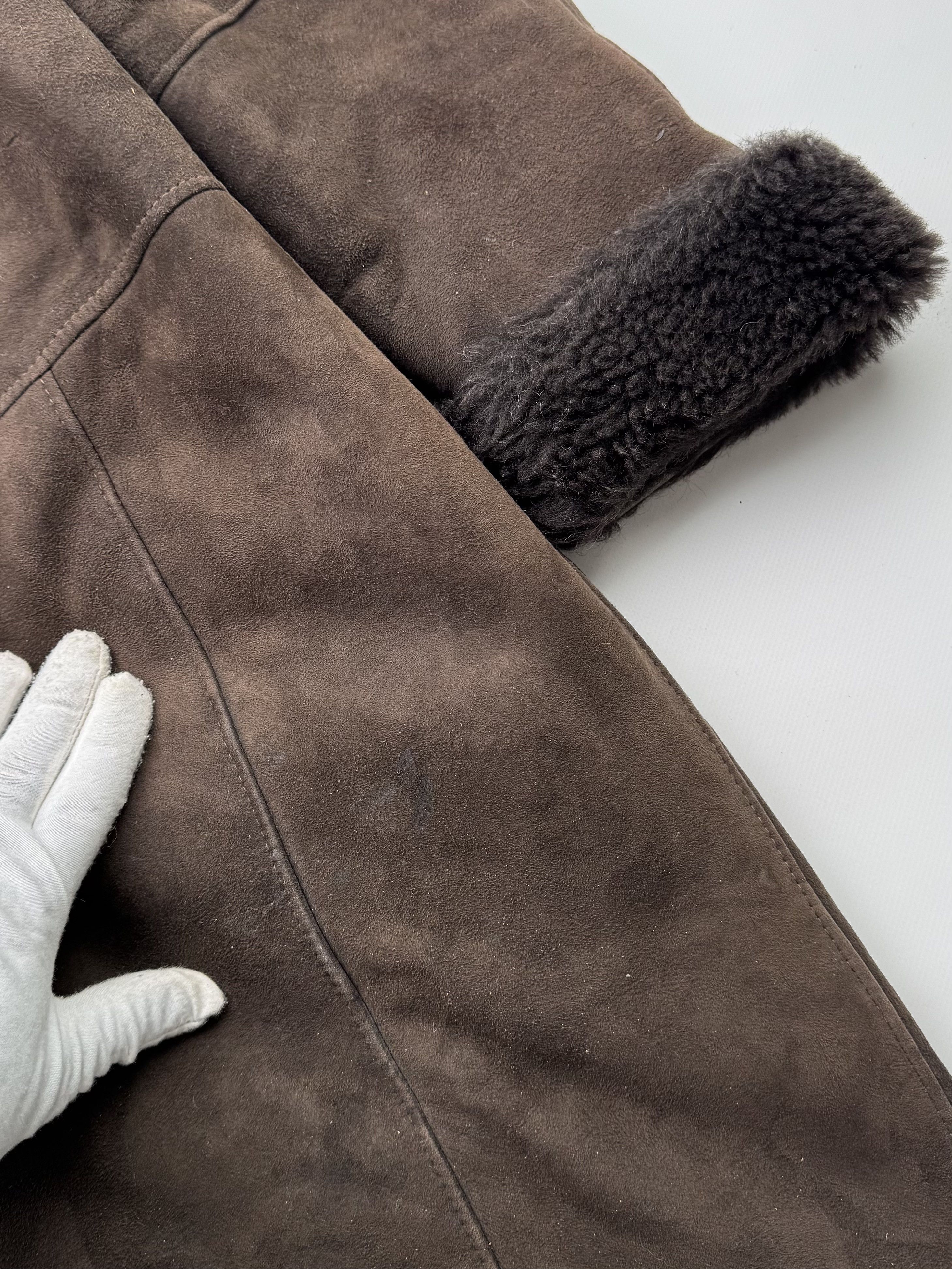 Vintage Vintage Real Sheepskin Hooded Coat B524(V22)E2 Size M / US 6-8 / IT 42-44 - 16 Thumbnail