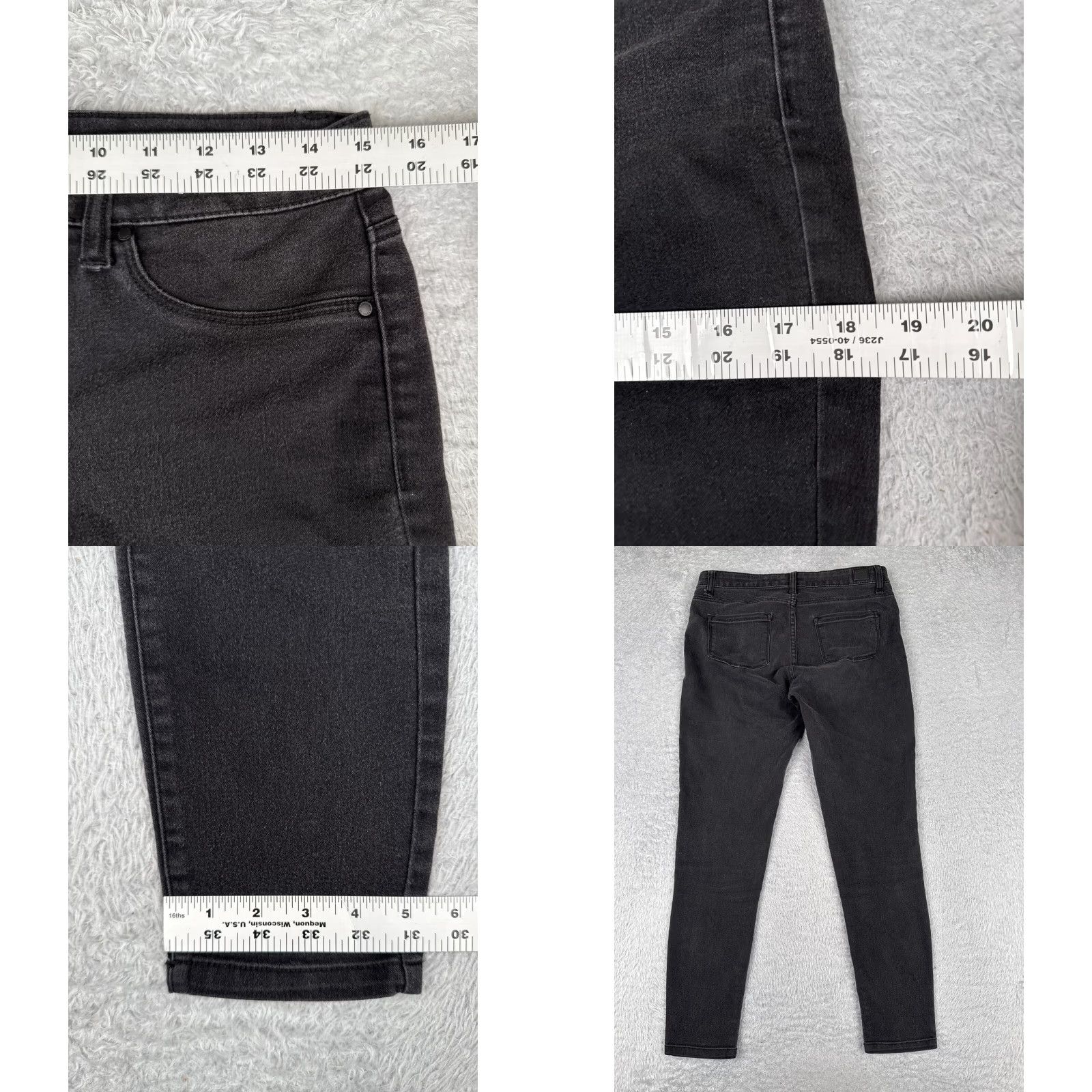 Jones New York Jones New York Jeans Womens 8 Black Denim Mid Rise 30x28 Skinny 5-Pocket Distressed Cotton Denim Rock Southwestern Mens Womens Girls? Wait ends. Size 30" / US 8 / IT 44 - 9 Thumbnail