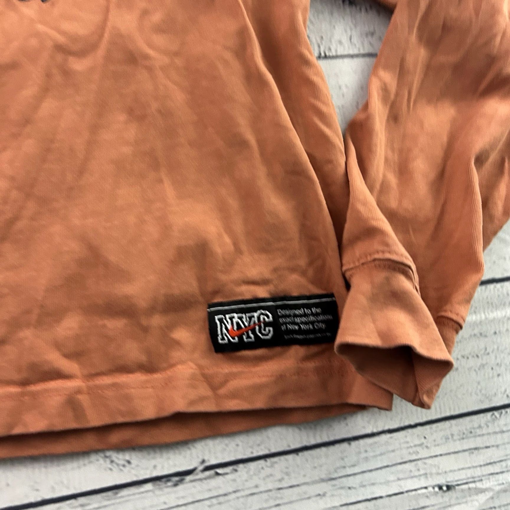 Nike Nike Puddle Jumpers Long Sleeve T Shirt Women's Small Orange City Shirt Size S / US 4 / IT 40 - 2 Thumbnail