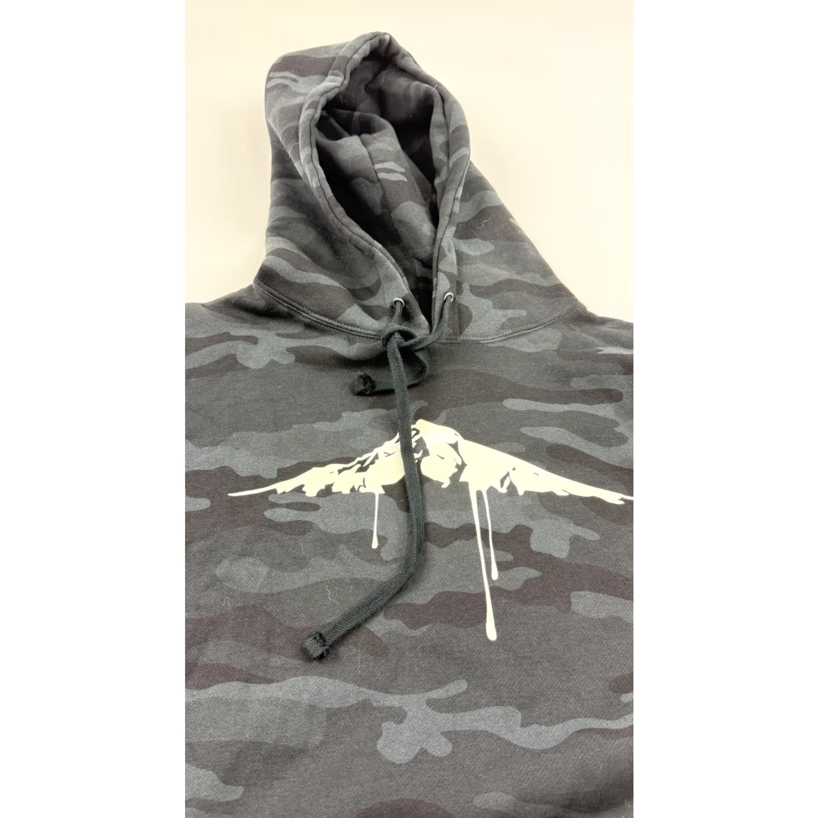 Vintage Pacific Northfresh Hoodie Mens Medium Black Camo Drip Mountain Graphic Size US M / EU 48-50 / 2 - 5 Thumbnail